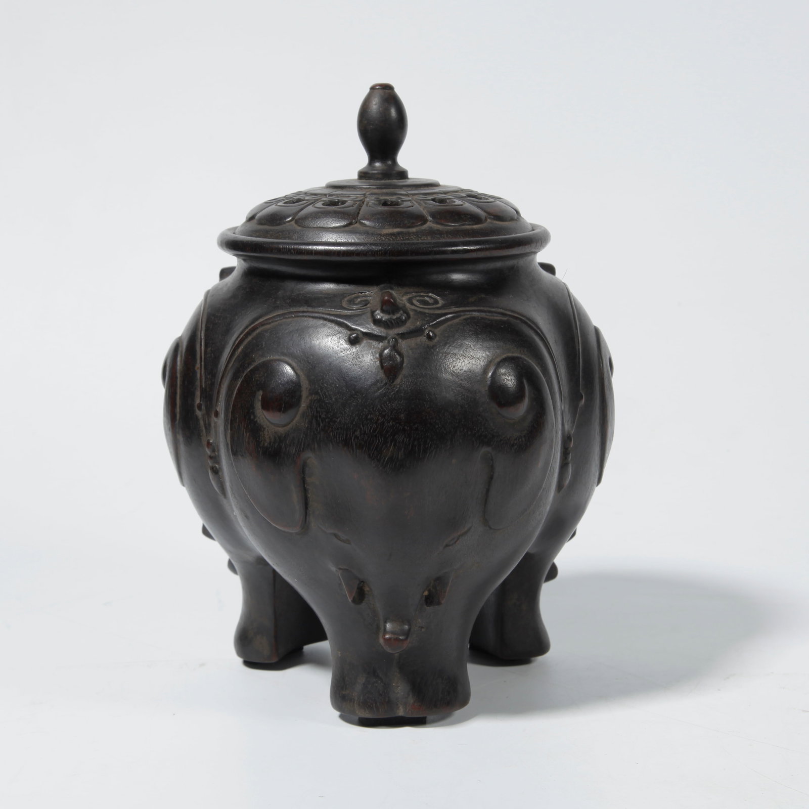 A ZITAN WOOD INCENSE BURNER (1 of 9)