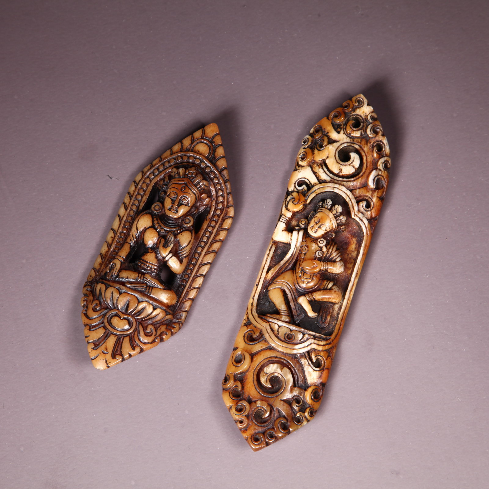 A BONE MONASTIC ROBE PIECES (SET) (1 of 7)