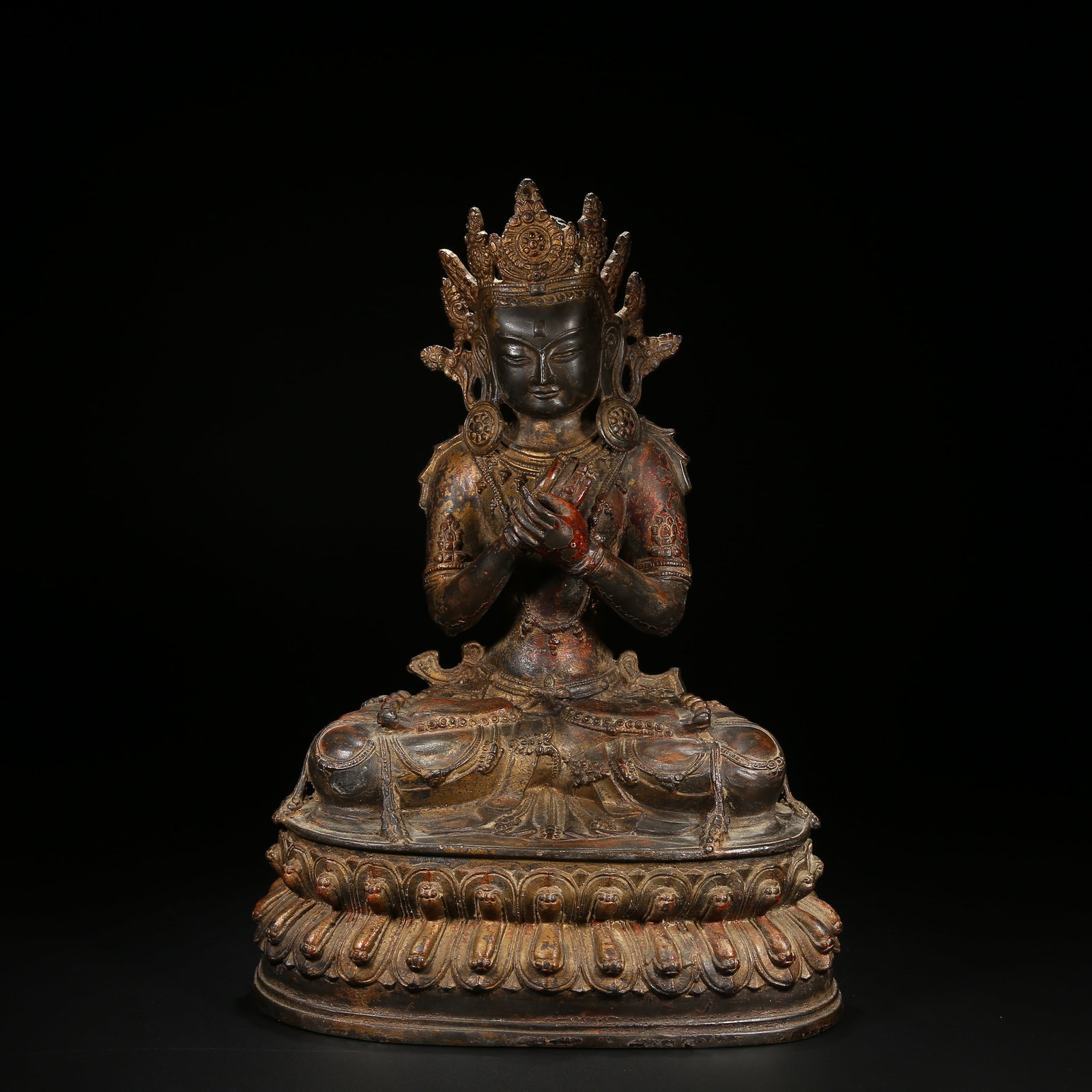 A BRONZE VAJRADHARA STATUE (1 of 8)