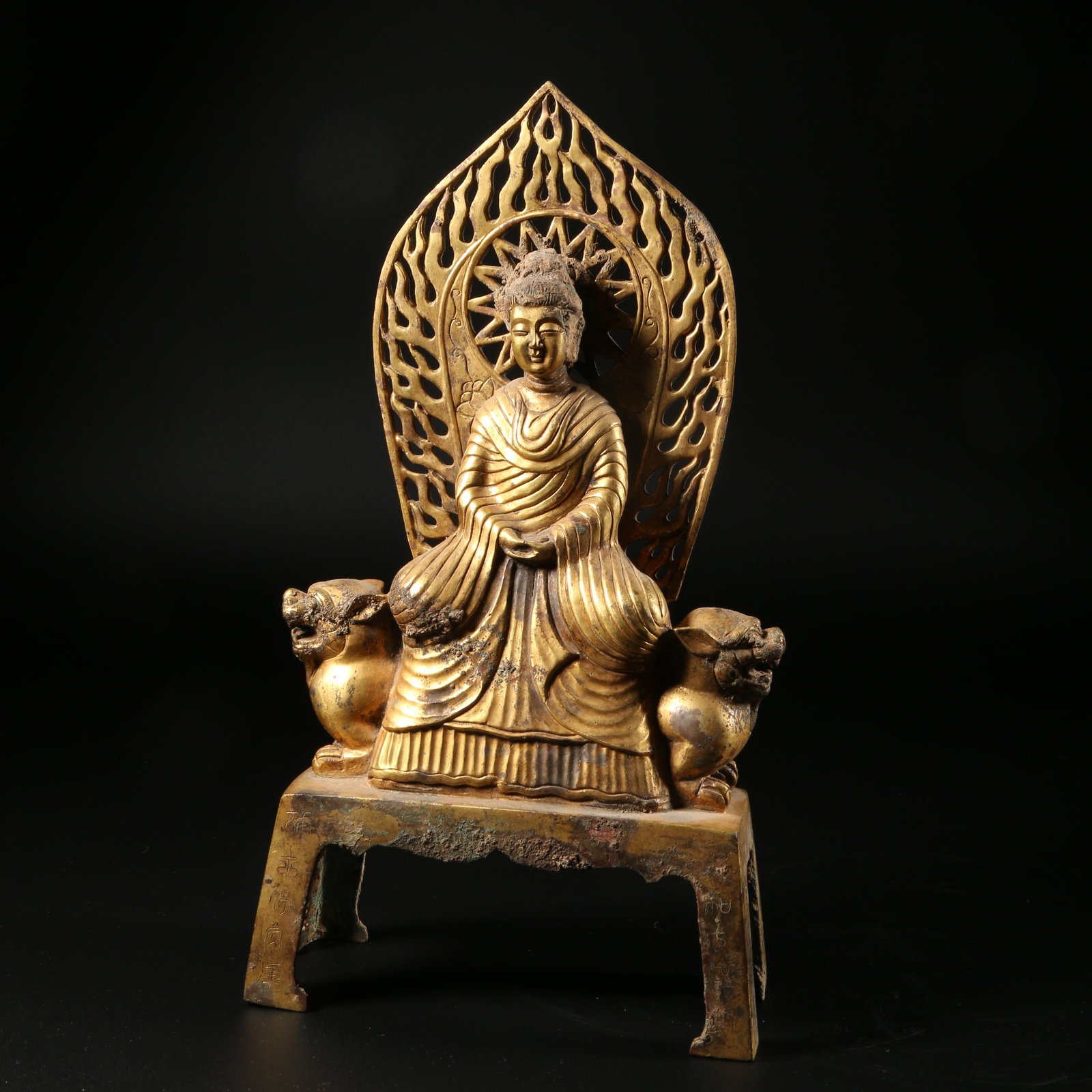 A GILT-BRONZE SHAKYAMUNI BUDDHA STATUE (1 of 13)