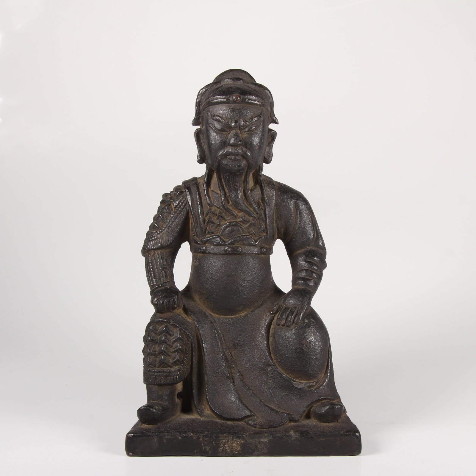 A BRONZE GUANYU STATUE (1 of 13)
