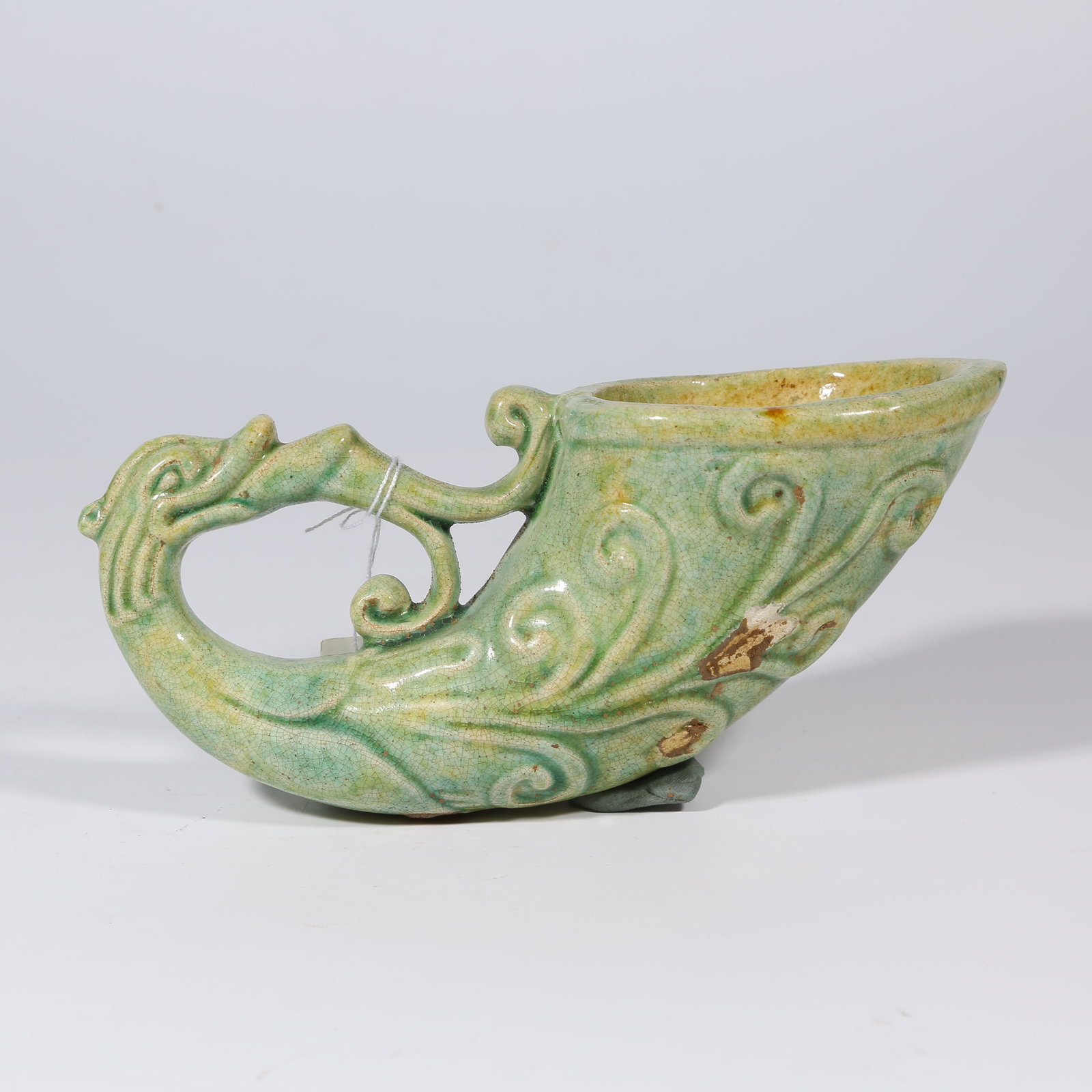A SANCAI PHOENIX-TAIL CUP (1 of 9)