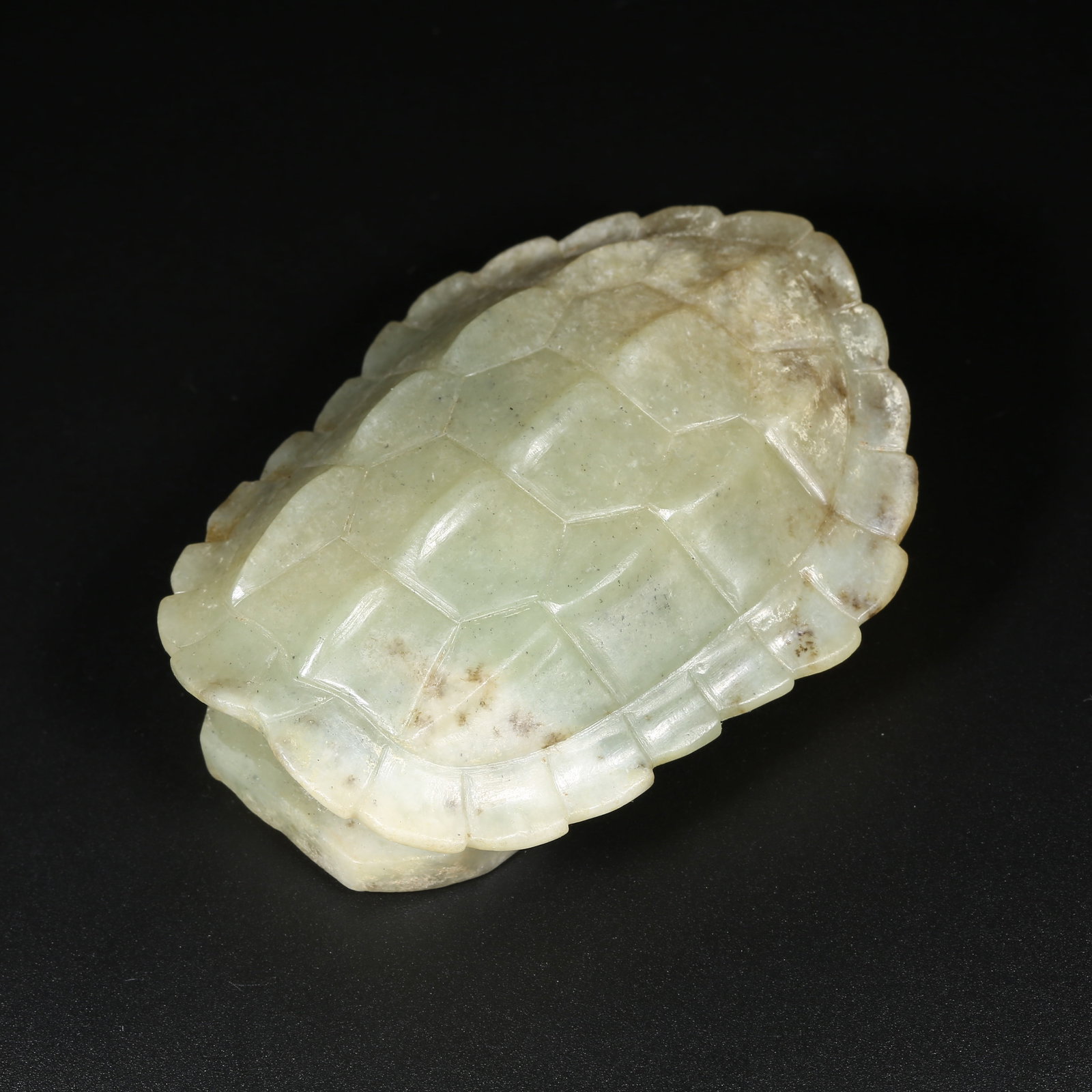 A ANCIENT JADE TURTLE-BACK ORNAMENT (1 of 9)