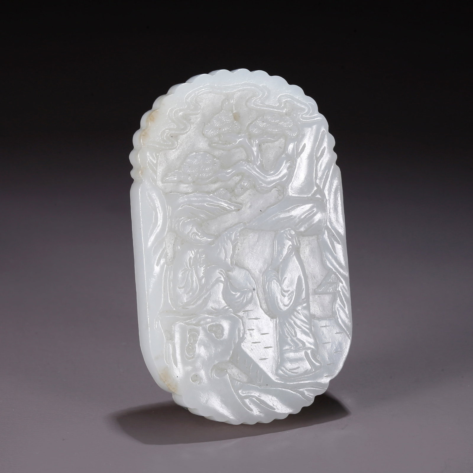 A HETIAN JADE STORY SCENE PLAQUE (1 of 10)