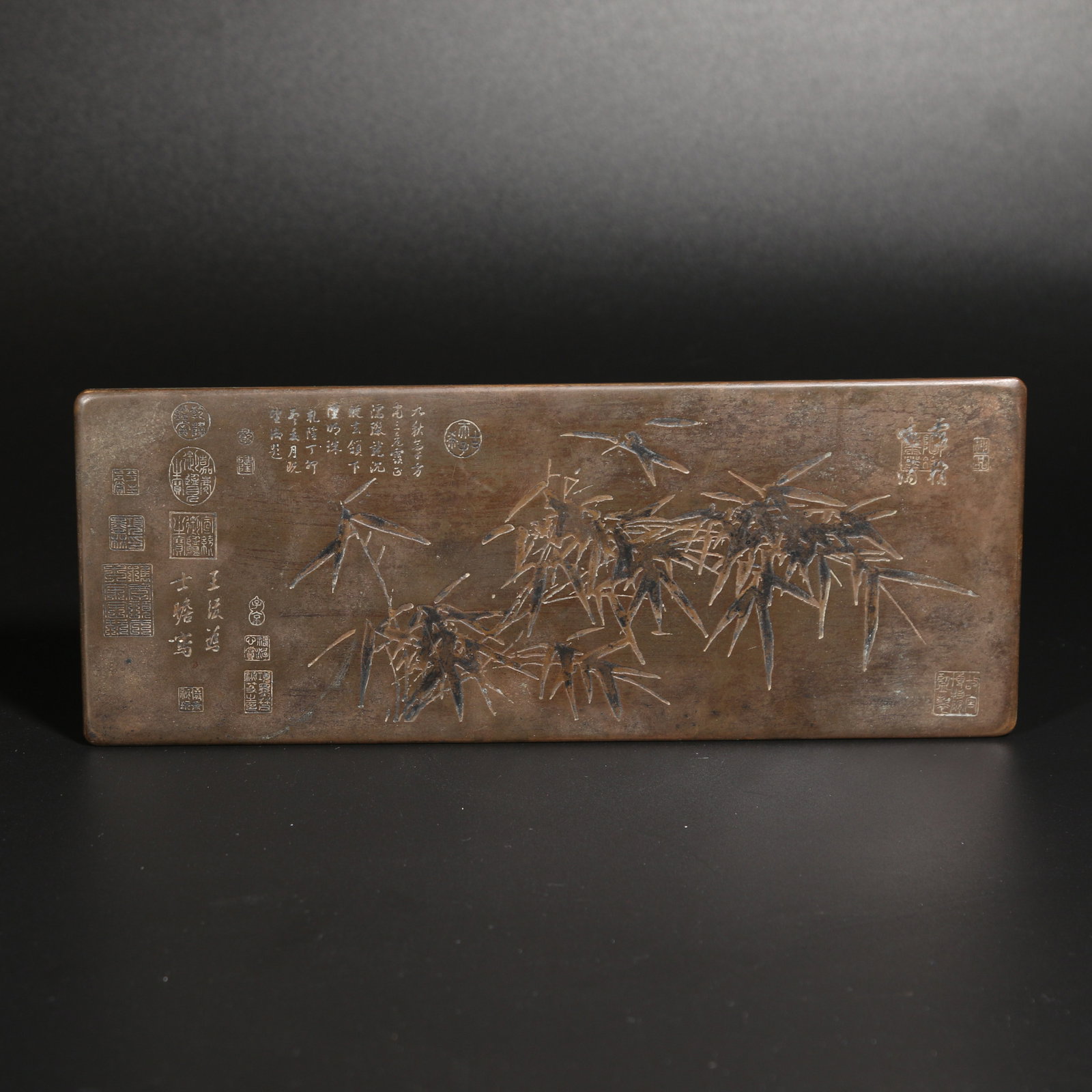 A BRONZE BAMBOO-PATTERNED PANEL (1 of 9)