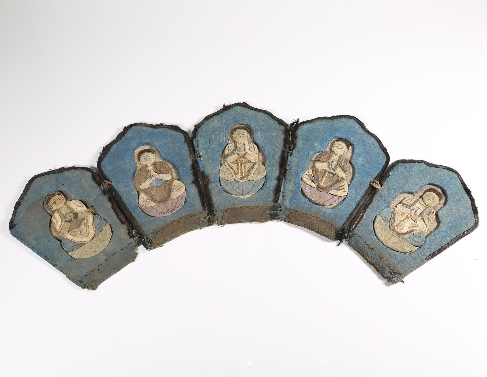 A EMBROIDERED FIVE-BUDDHA CROWN (1 of 12)