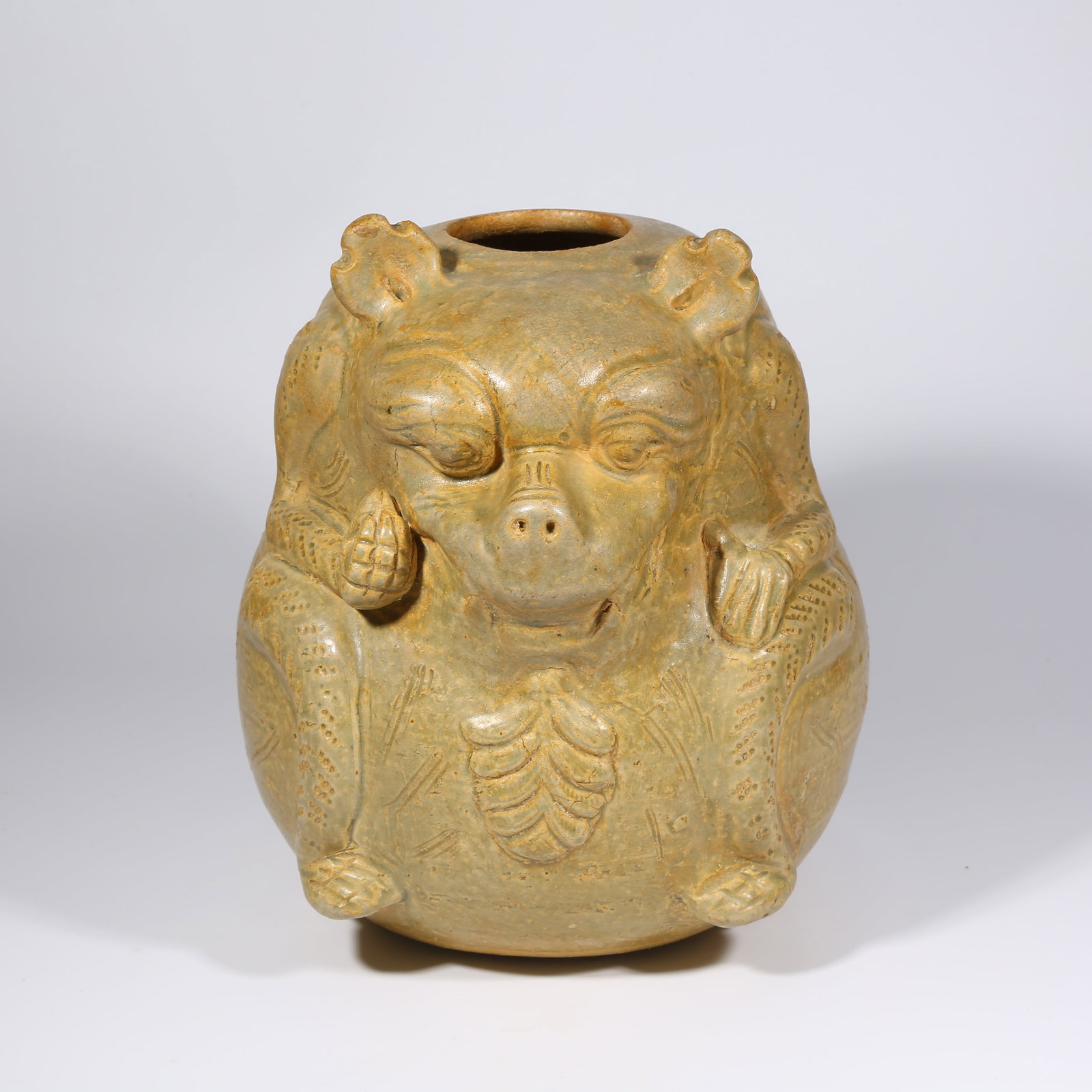 A YUE KILN BEAR ZUN (1 of 9)