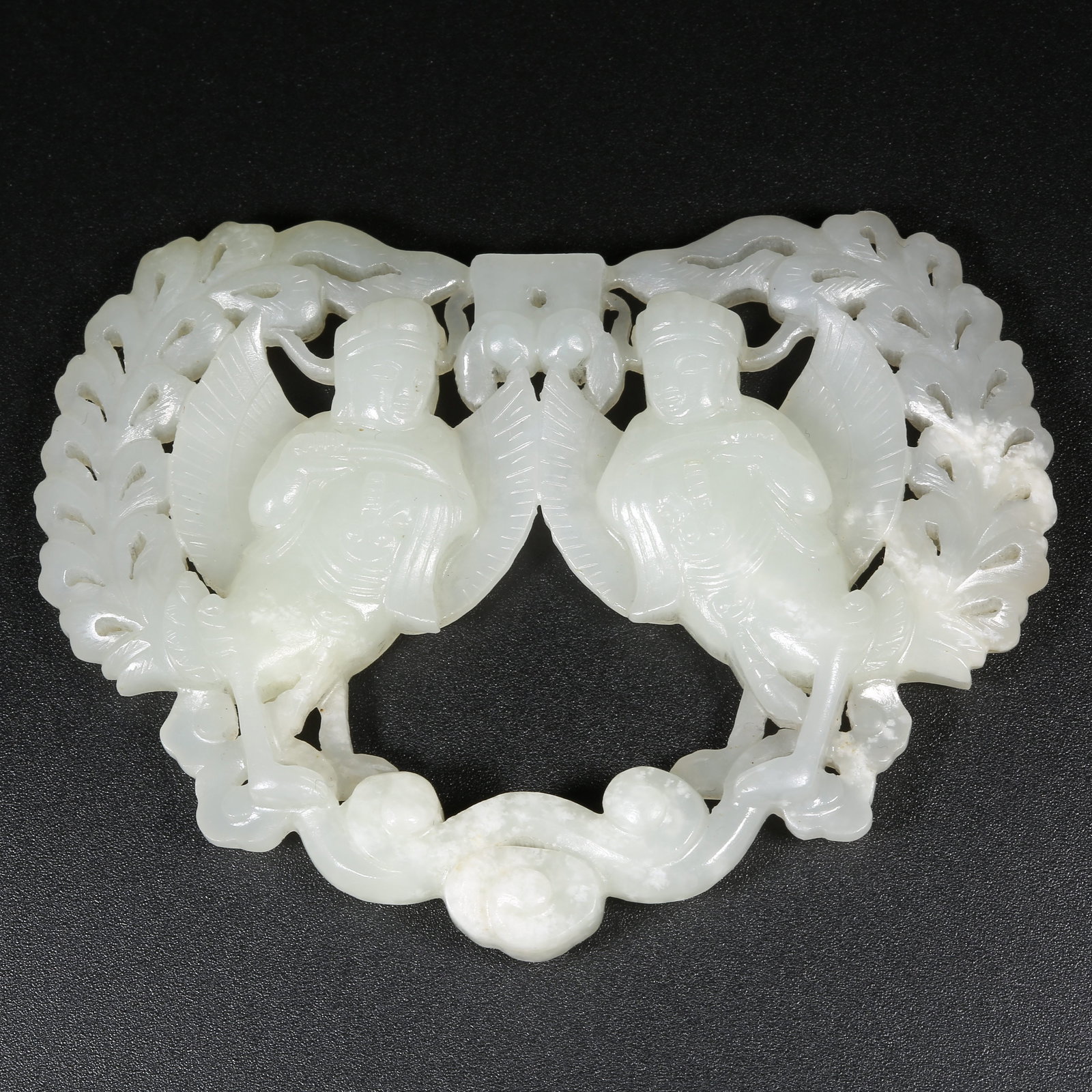 A HETIAN WHITE JADE BIRD PENDANT WITH MELODIOUS SOUND MOTIF (1 of 8)