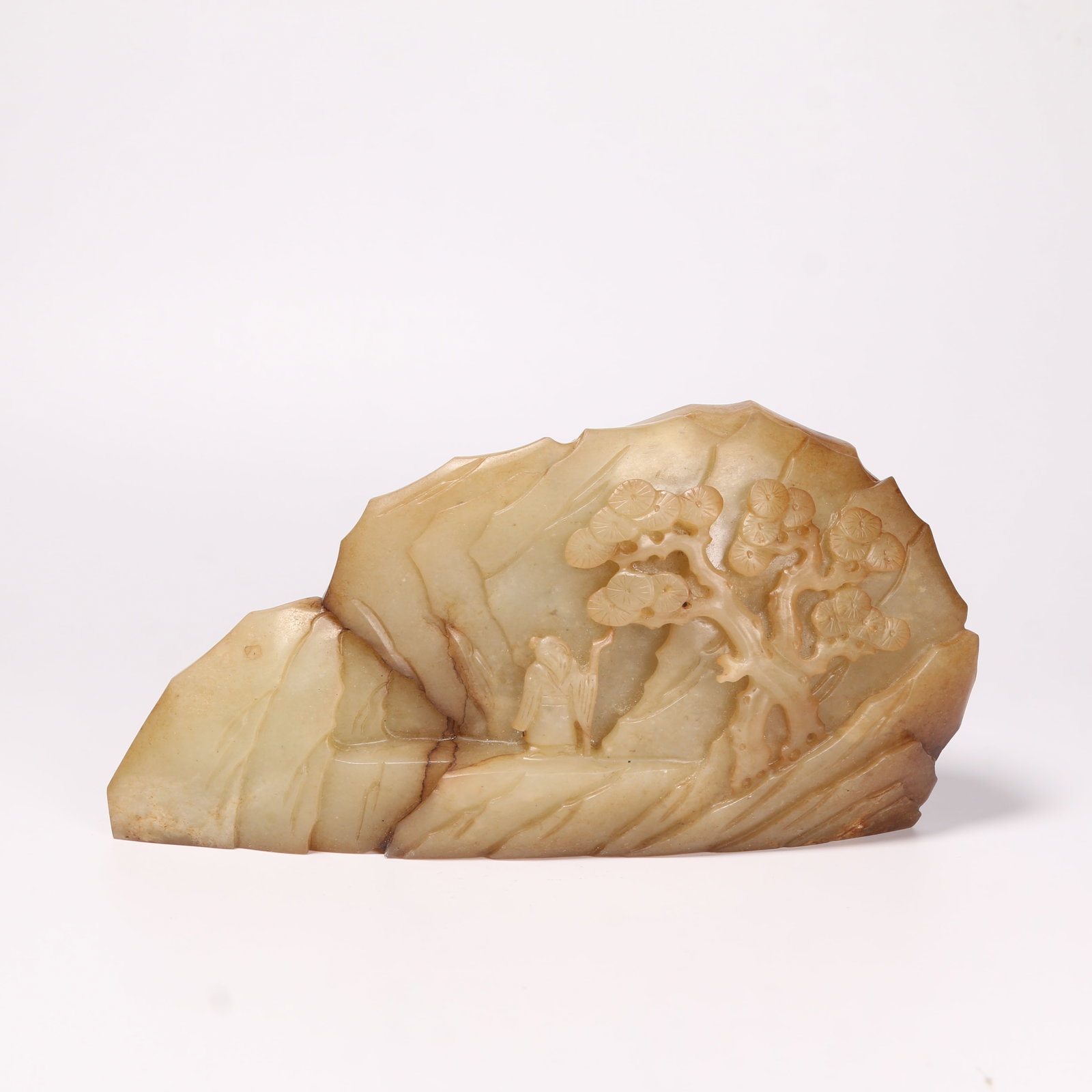 A HETIAN JADE MOUNTAIN BOULDER CARVING (1 of 9)