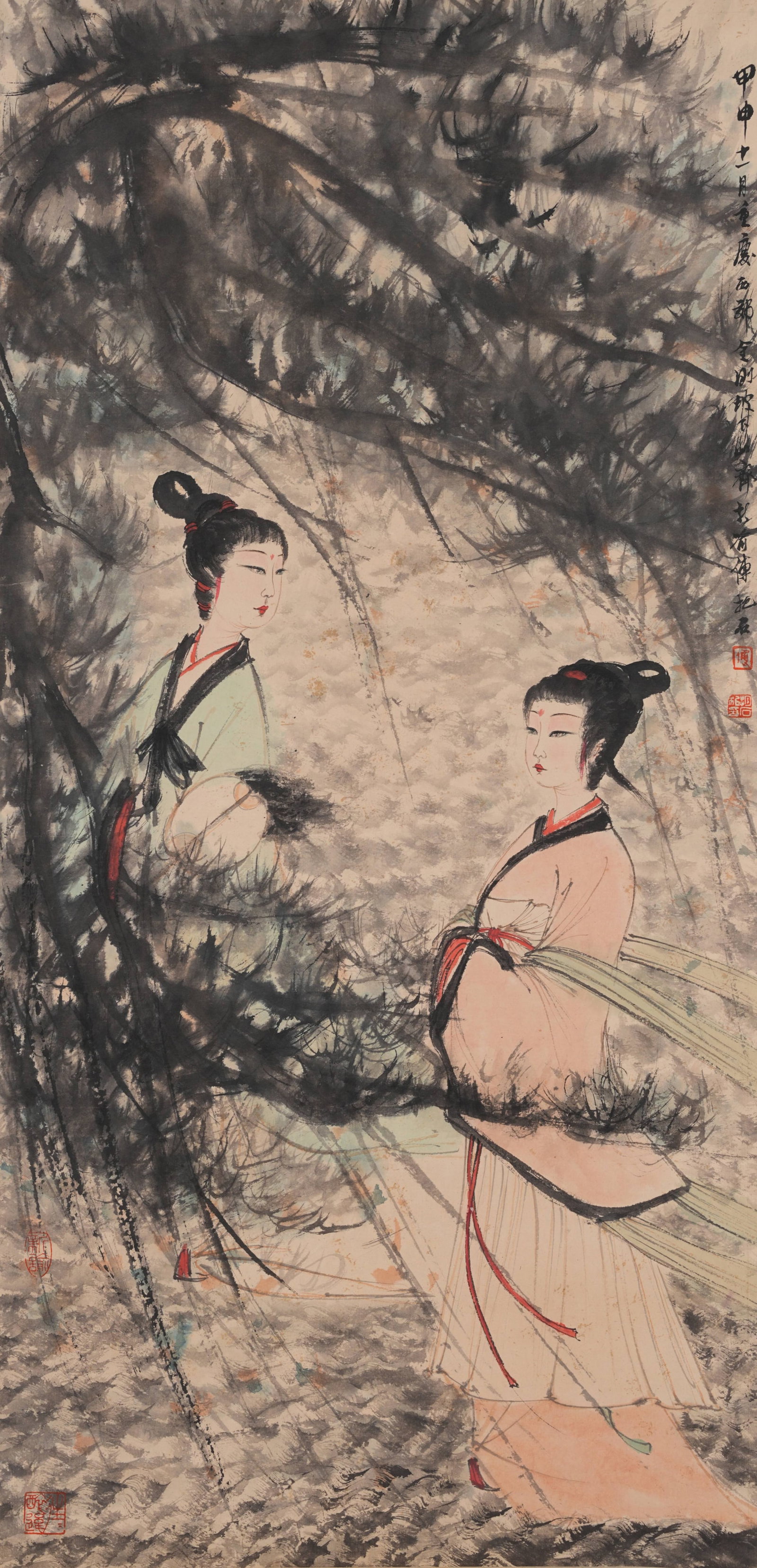 A TWO XIANG RIVERS PAINTING ON PAPER BY FU BAOSHI.傅抱石 (1 of 10)