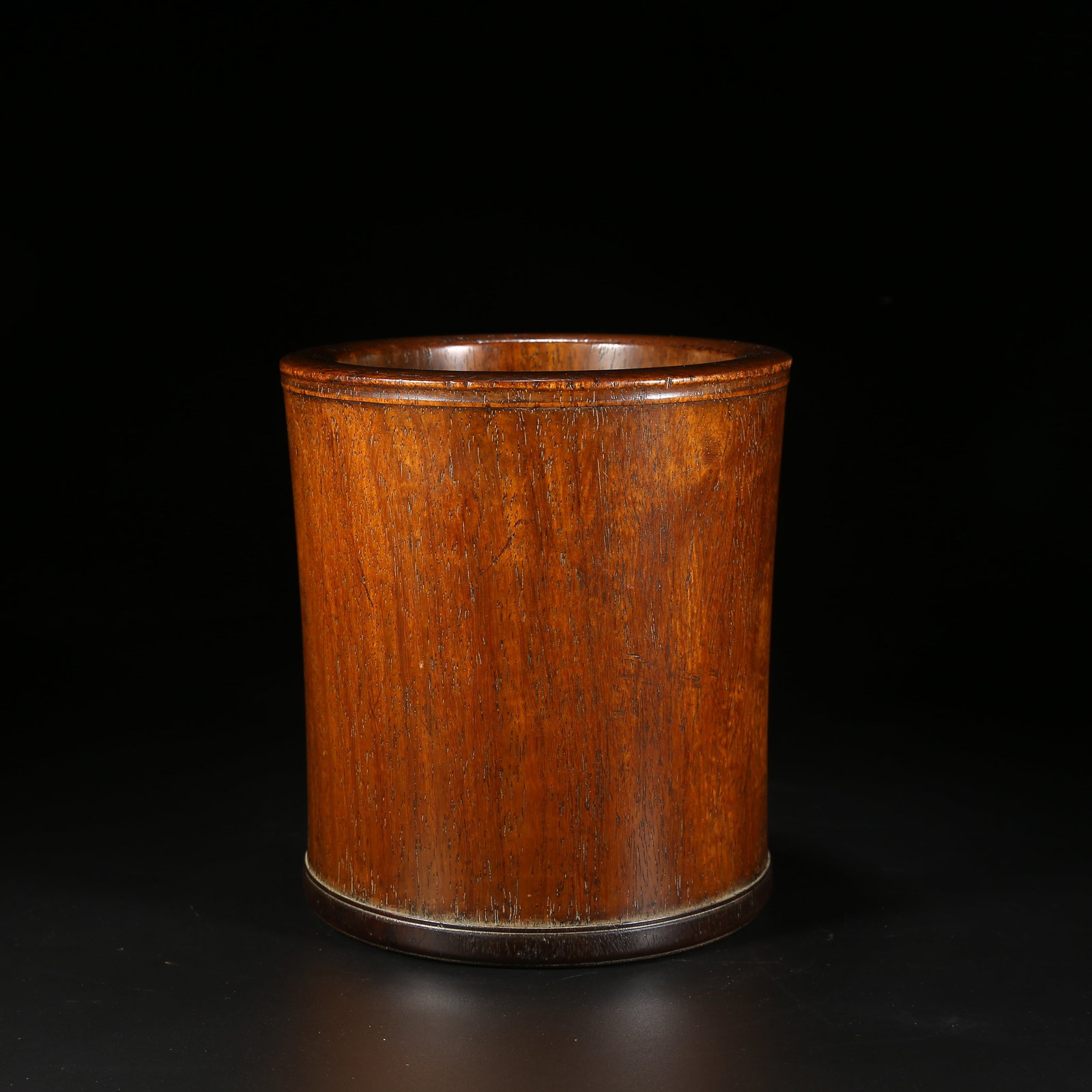 A HUANGHUALI BRUSH POT: Huanghuali Brush Pot