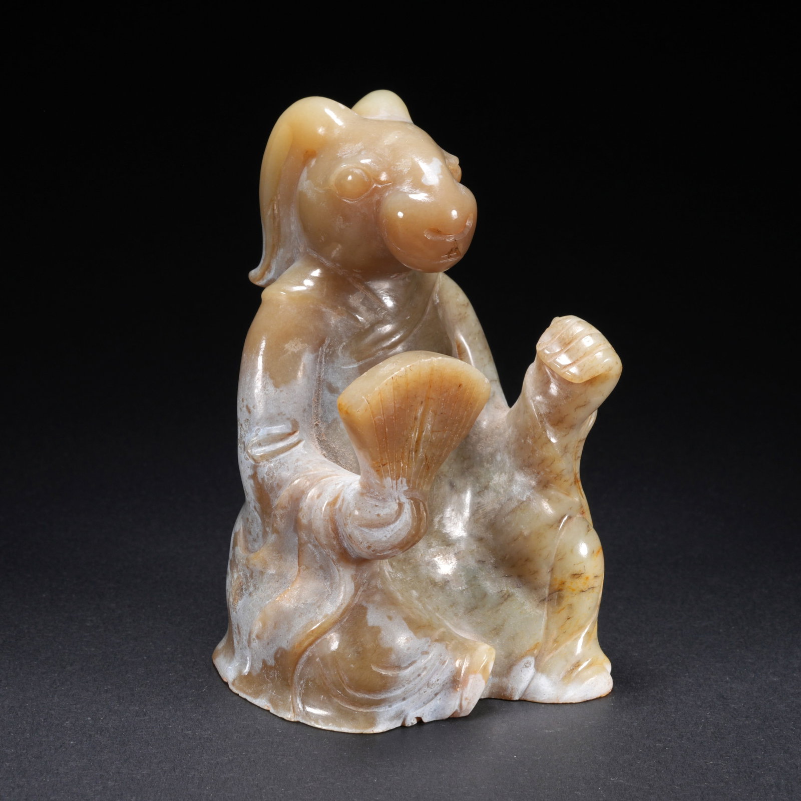 A HETIAN JADE FIGURE (1 of 9)