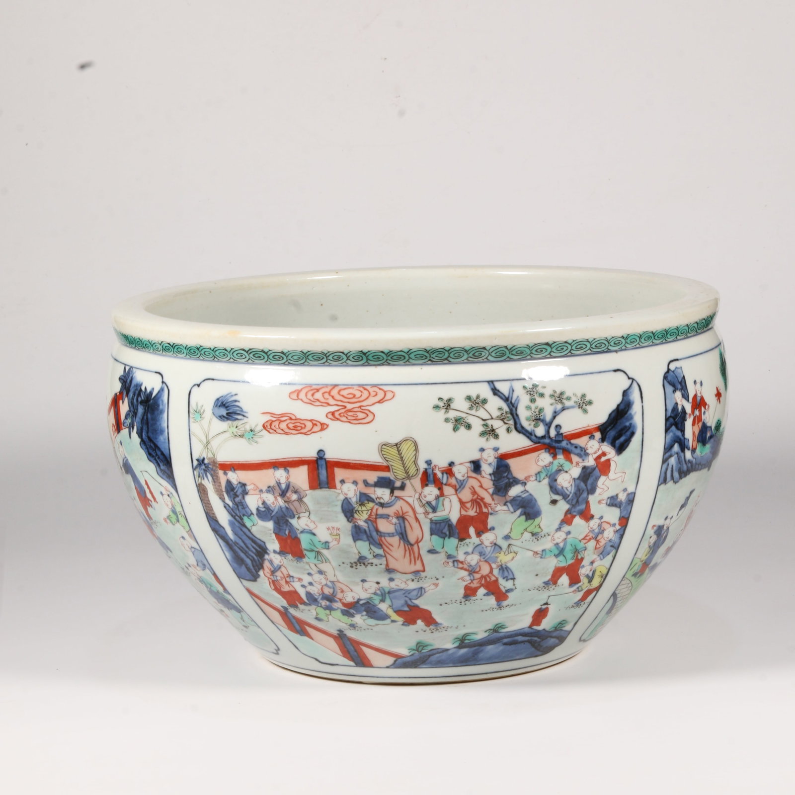 A FAMILLE VERTE JAR WITH HUNDRED CHILDREN PATTERN (1 of 11)