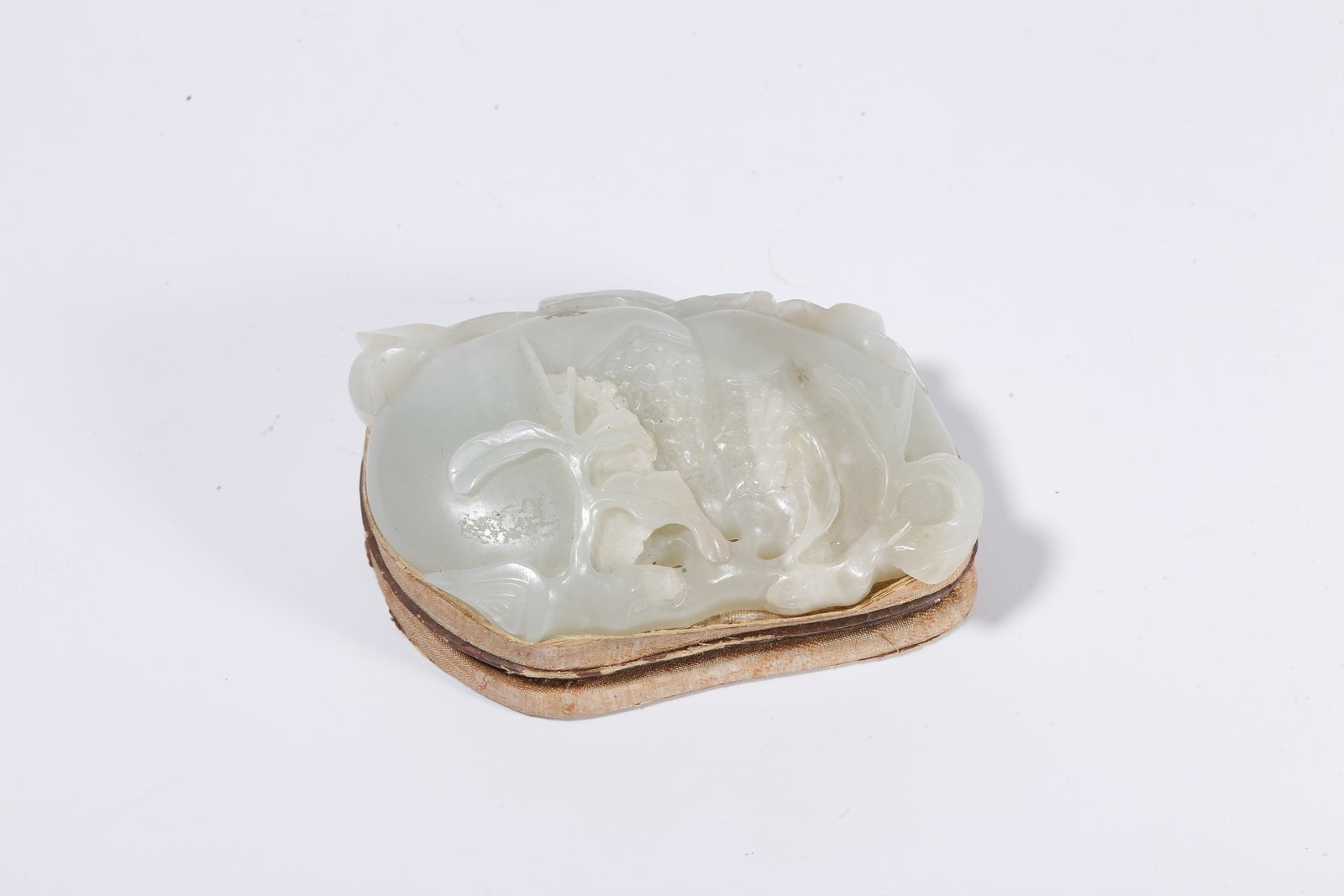 A HETIAN JADE CARVED GOURD- AND FRUIT-SHAPED BELT HOOK (1 of 12)