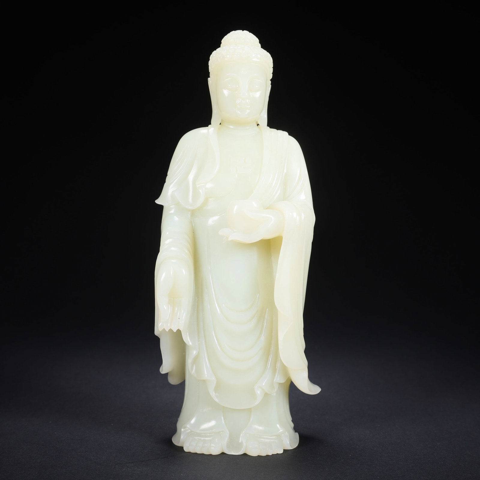 A HETIAN JADE TUO-BO (ALMS BOWL) BUDDHA (1 of 9)