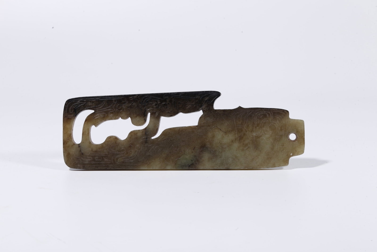 A HETIAN JADE PENDANT WITH ANIMAL MOTIF (1 of 10)