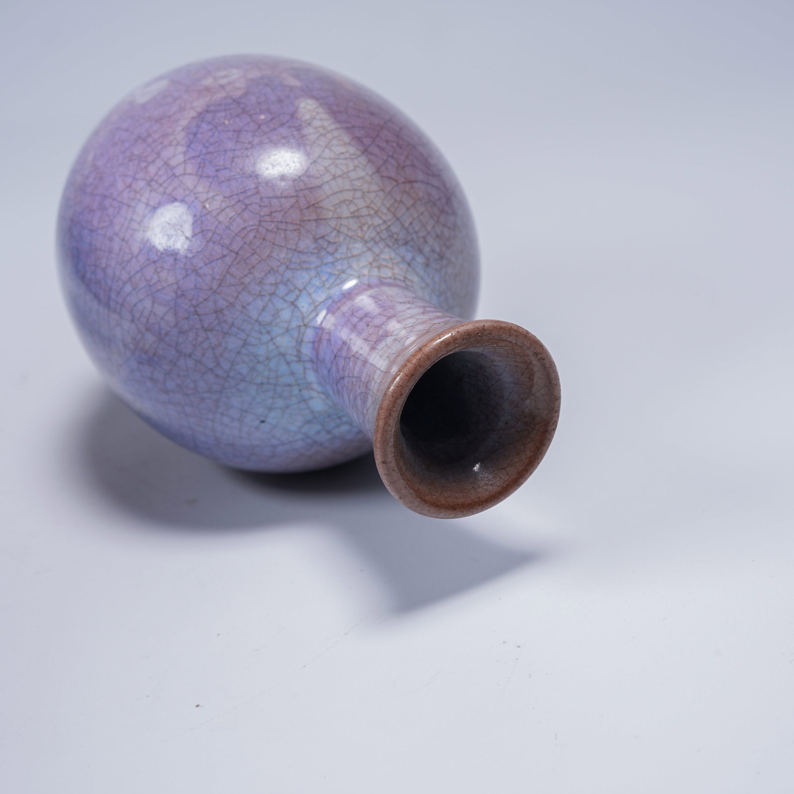 A JUN WARE SMALL VASE - 8