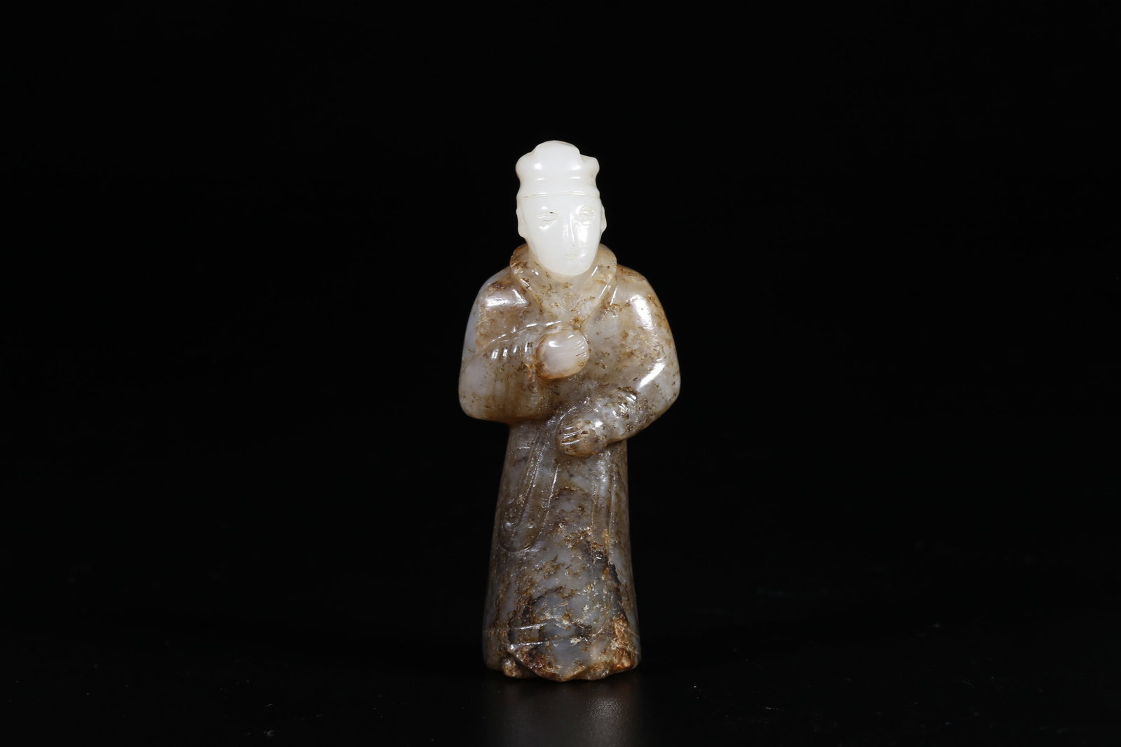 A HETIAN JADE FIGURE ORNAMENT (1 of 9)