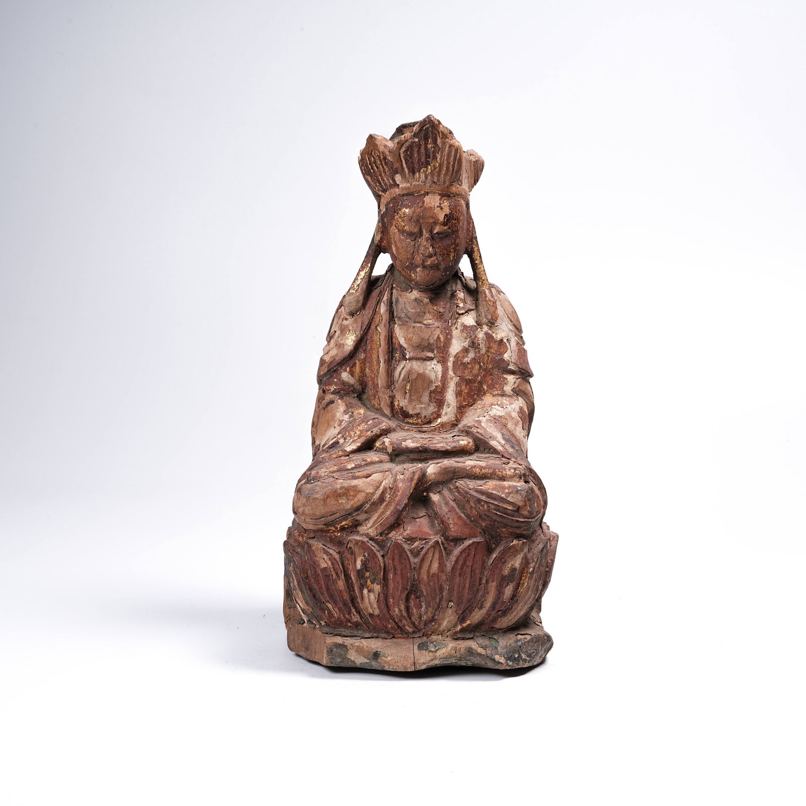 A GILT-LACQUER BUDDHA FIGURE (1 of 8)