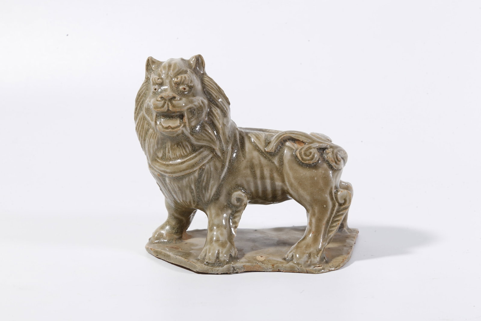 A YAOZHOU WARE LION-FORM ORNAMENT (1 of 9)