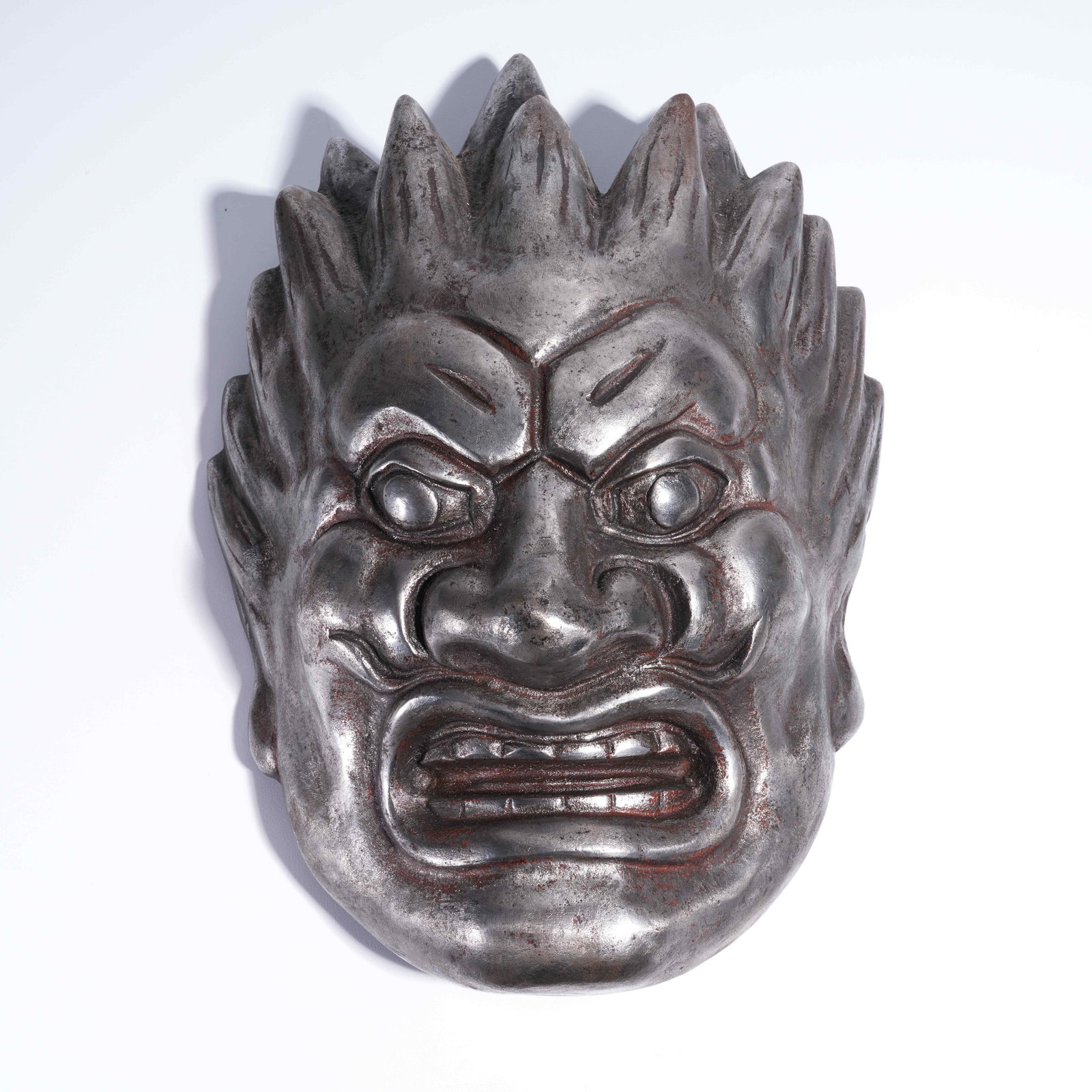 A CAST IRON PRAJNA MASK (1 of 7)