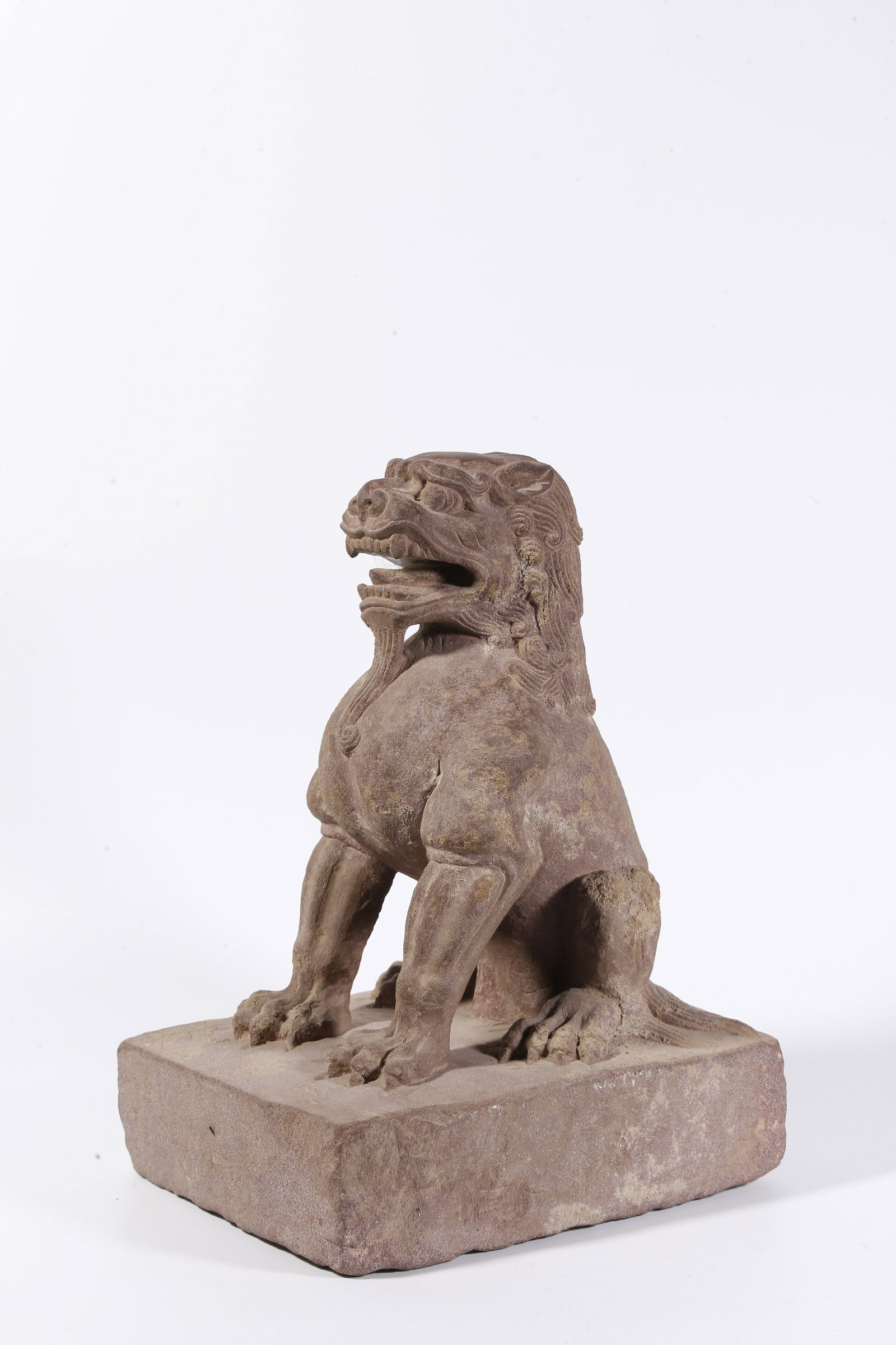 A STONE LION-FORM ORNAMENT (1 of 10)