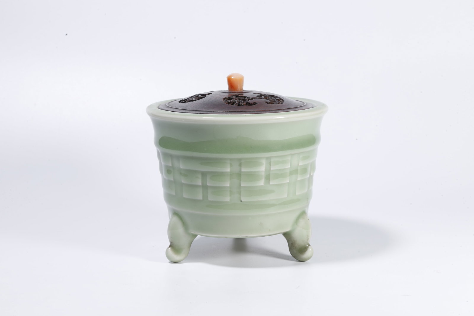 A LONGQUAN KILN TRIPLE-LEGGED INCENSE BURNER (1 of 9)
