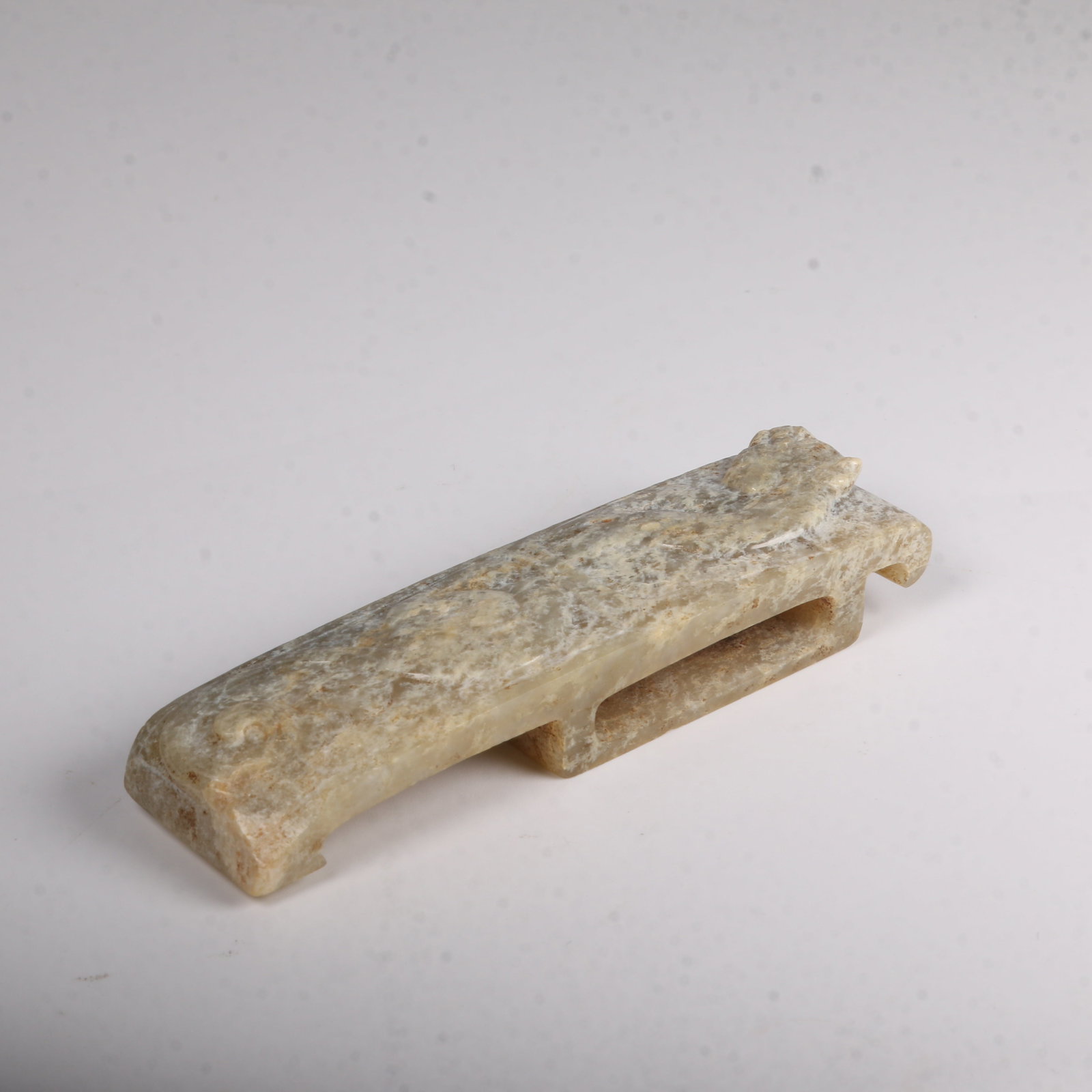 A ANCIENT JADE SWORD ORNAMENT WITH CHI-TIGER PATTERN (1 of 9)