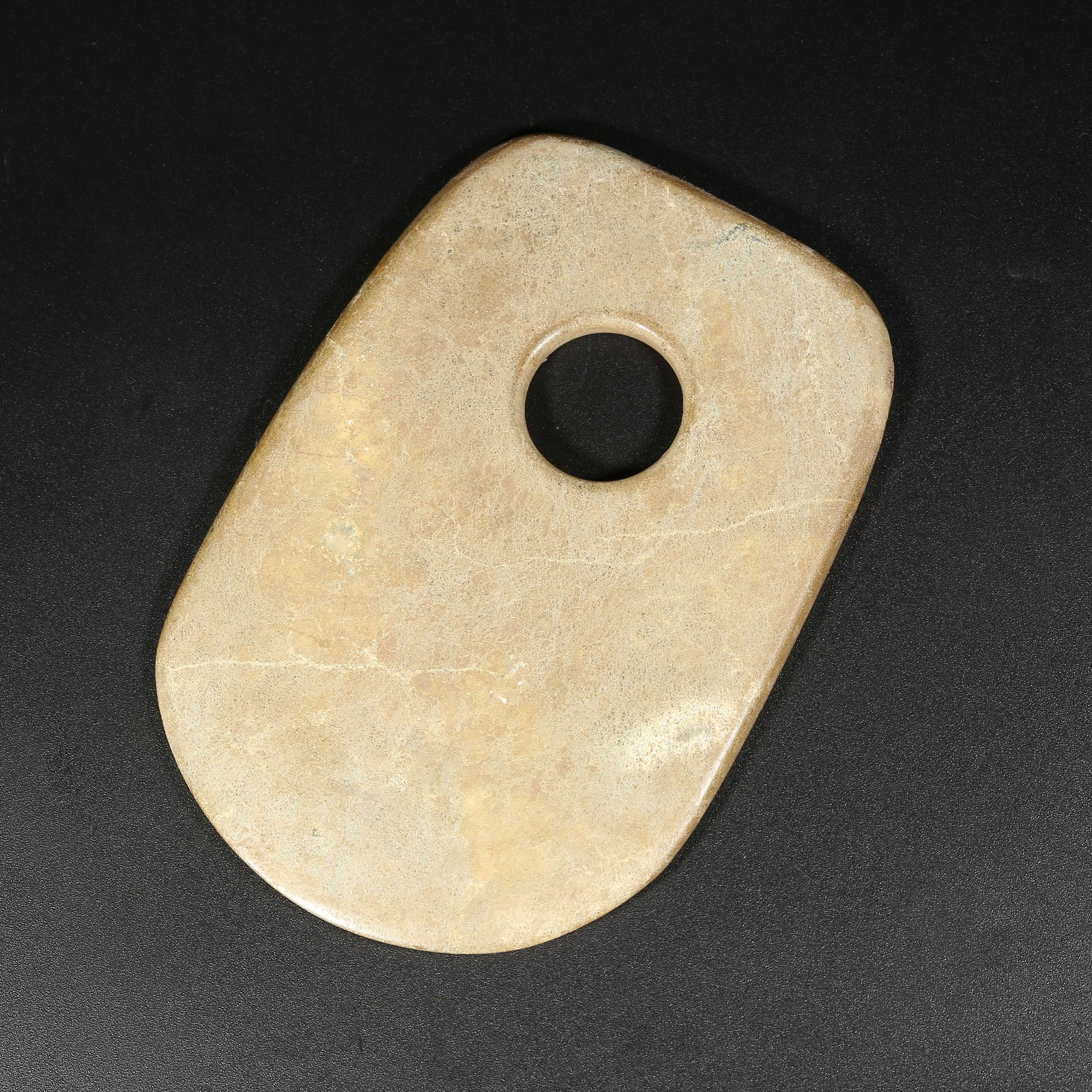 A ARCHAIC JADE YUE (BATTLE-AXE) (1 of 8)