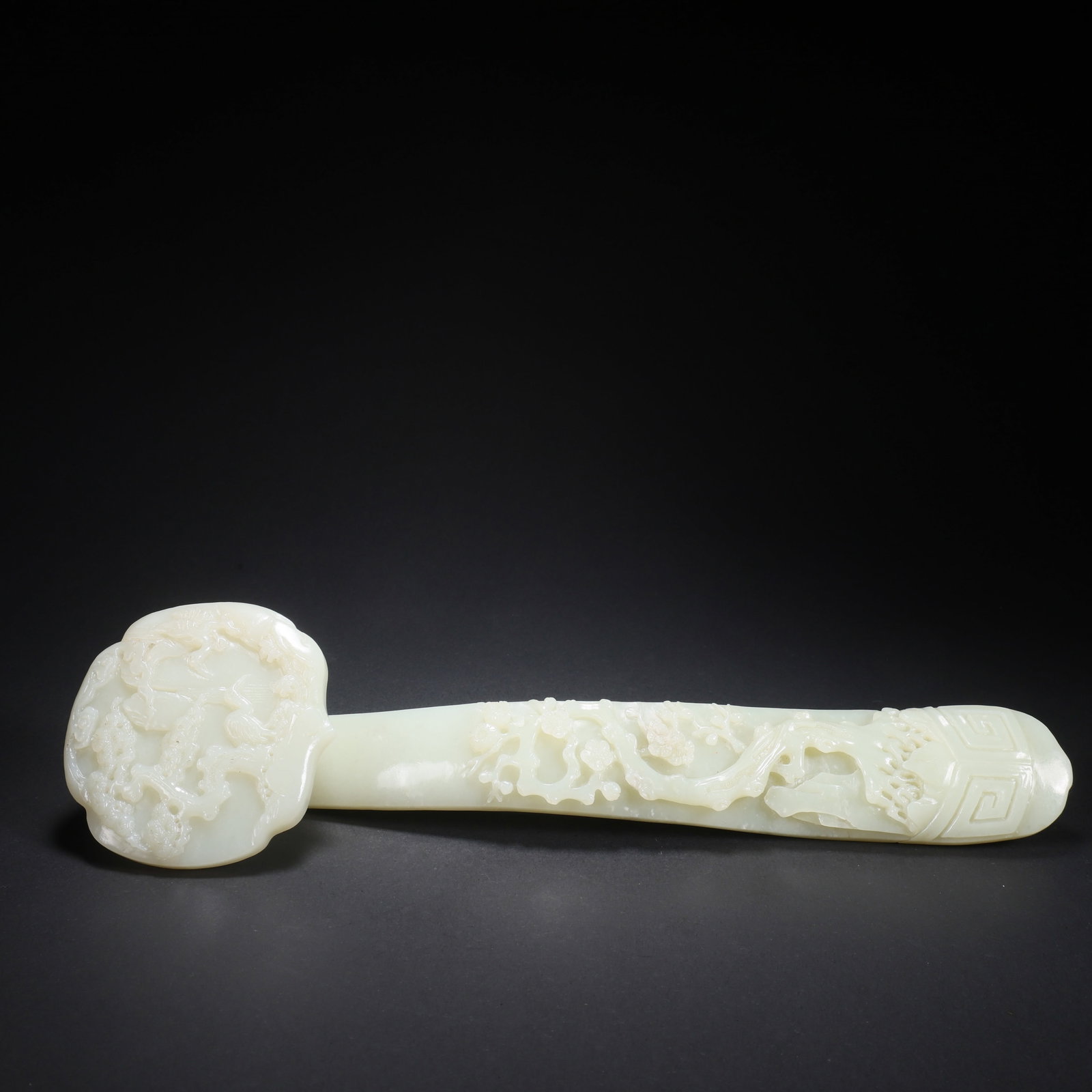 A HETIAN JADE RUYI WITH INSCRIPTION (1 of 9)