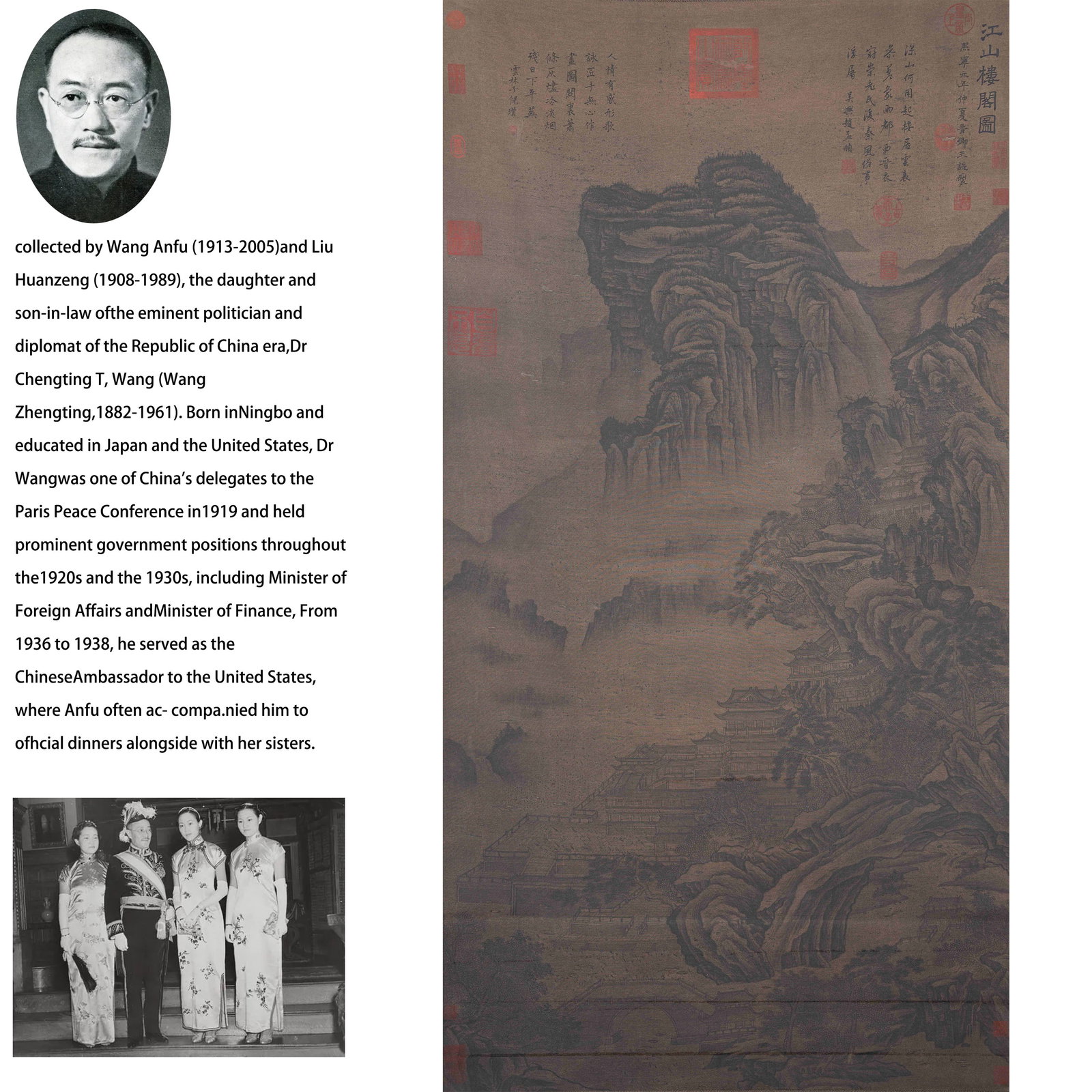 A RIVERS, MOUNTAINS, PAVILIONS, AND ARCHITECTURE ON SILK BY WANG SHEN.王詵 (1 of 14)
