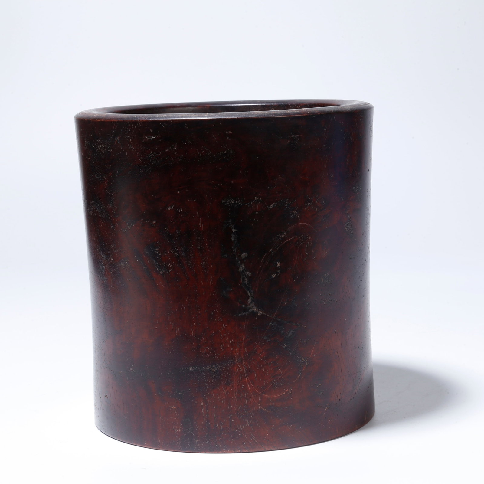 A BURLWOOD BRUSH POT (1 of 10)