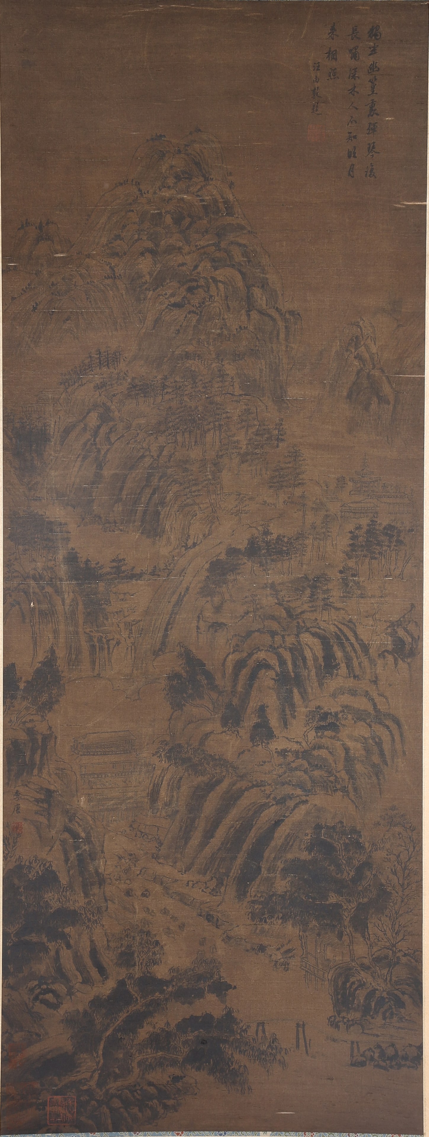 A LANDSCAPE PAINTING ON SILK BY LI TANG.李唐 (1 of 9)