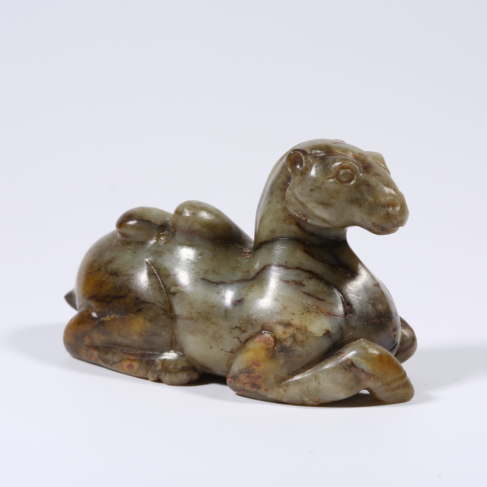 A ANCIENT JADE CAMEL ORNAMENT: Ancient Jade Camel Ornament