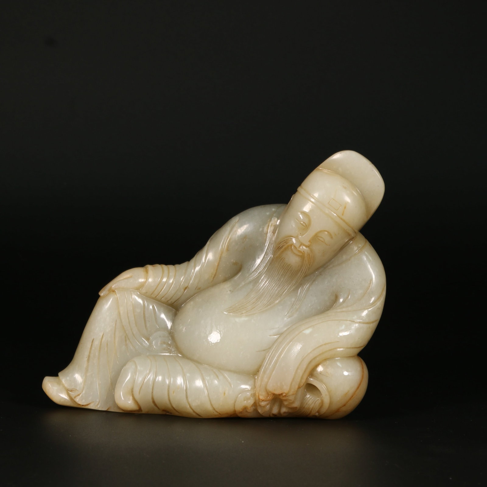 A HETIAN JADE FIGURINE OF LI BAI (1 of 10)