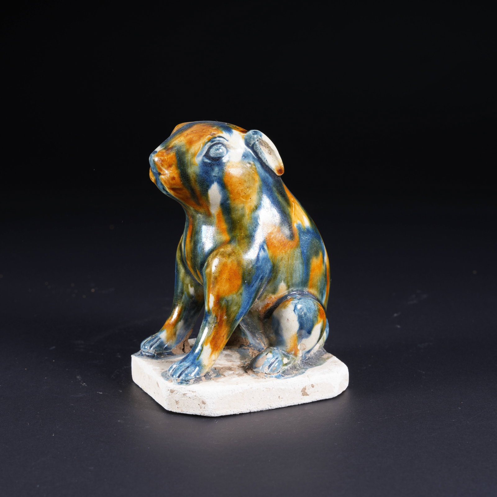A TANG SANCAI RABBIT FIGURINE (1 of 8)