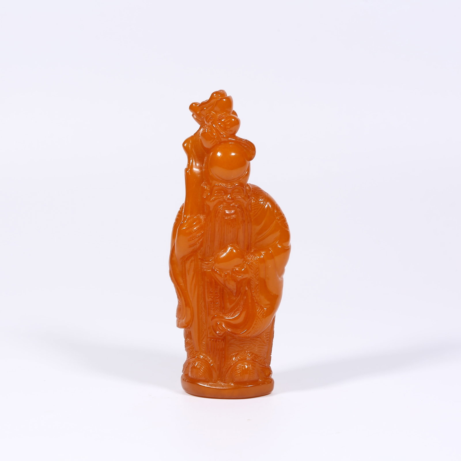 A AMBER SHOUXING (GOD OF LONGEVITY): Amber Shouxing (God of Longevity)