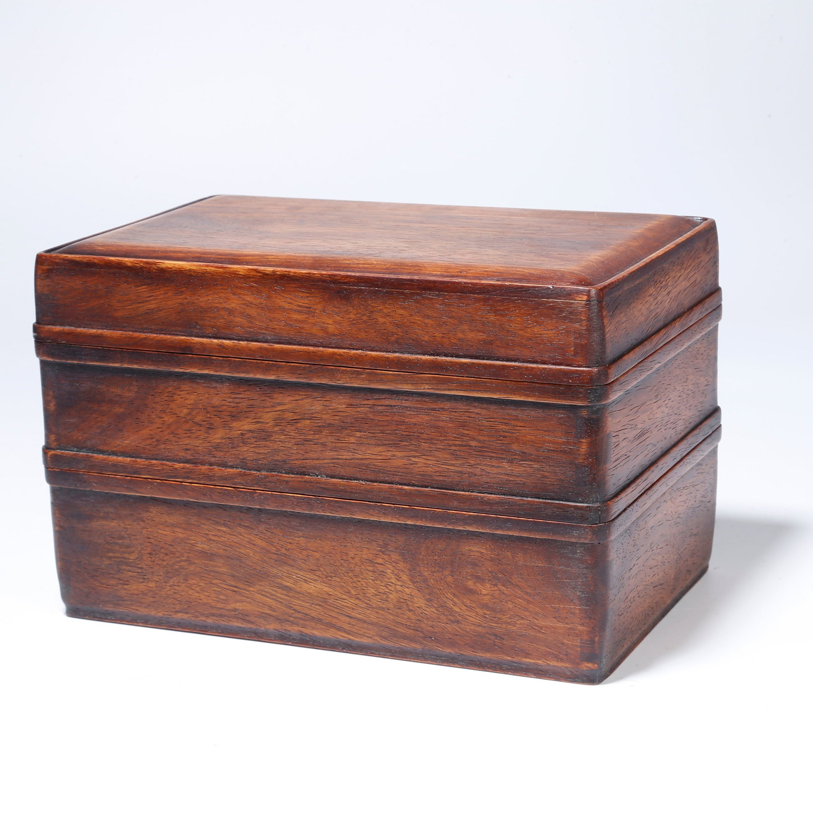 A MULTI-LAYERED HUANGHUALI LIDDED BOX (1 of 9)