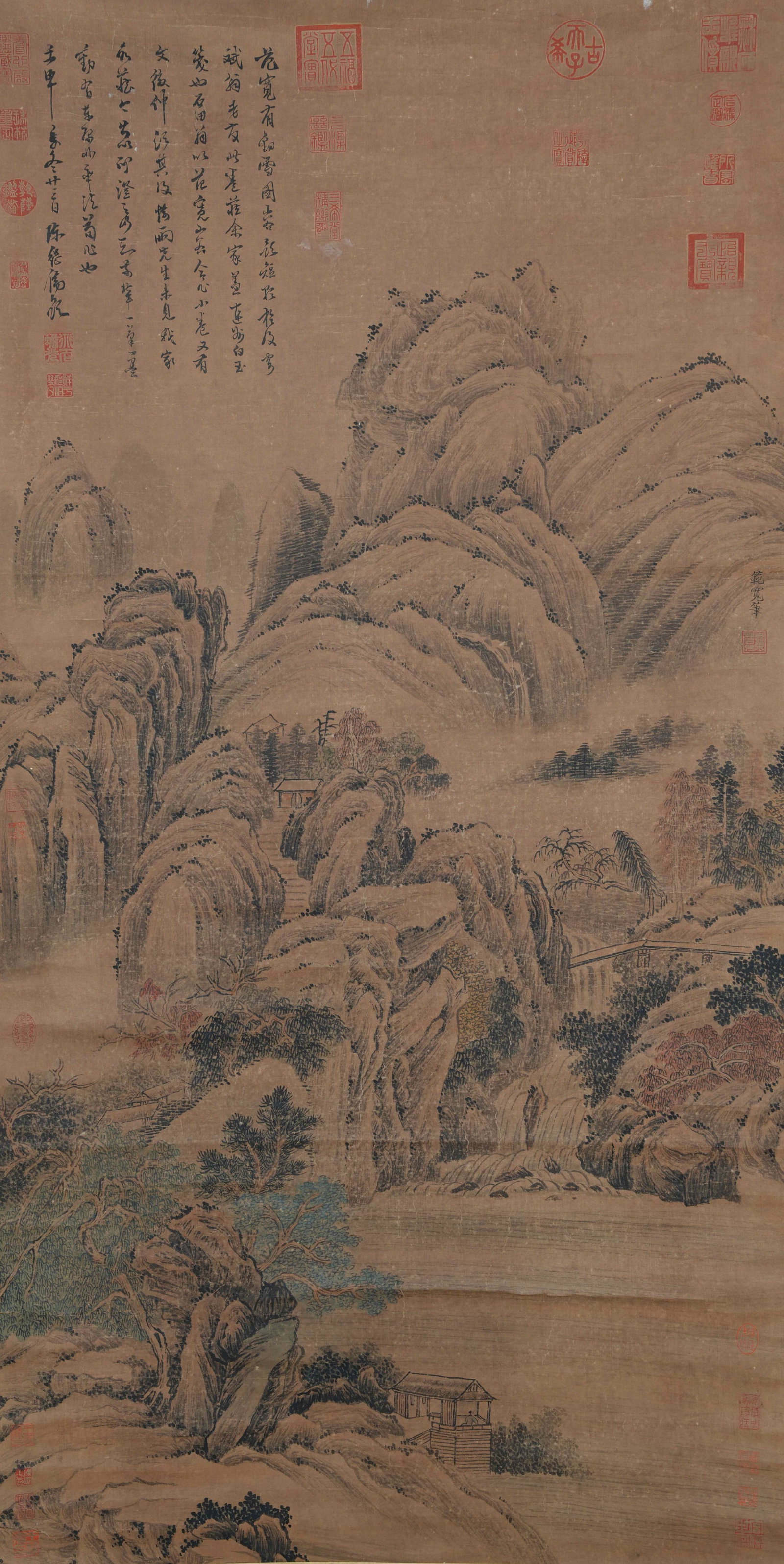 A LANDSCAPE PAINTING ON PAPER BY FAN KUAN.範寬 (1 of 13)