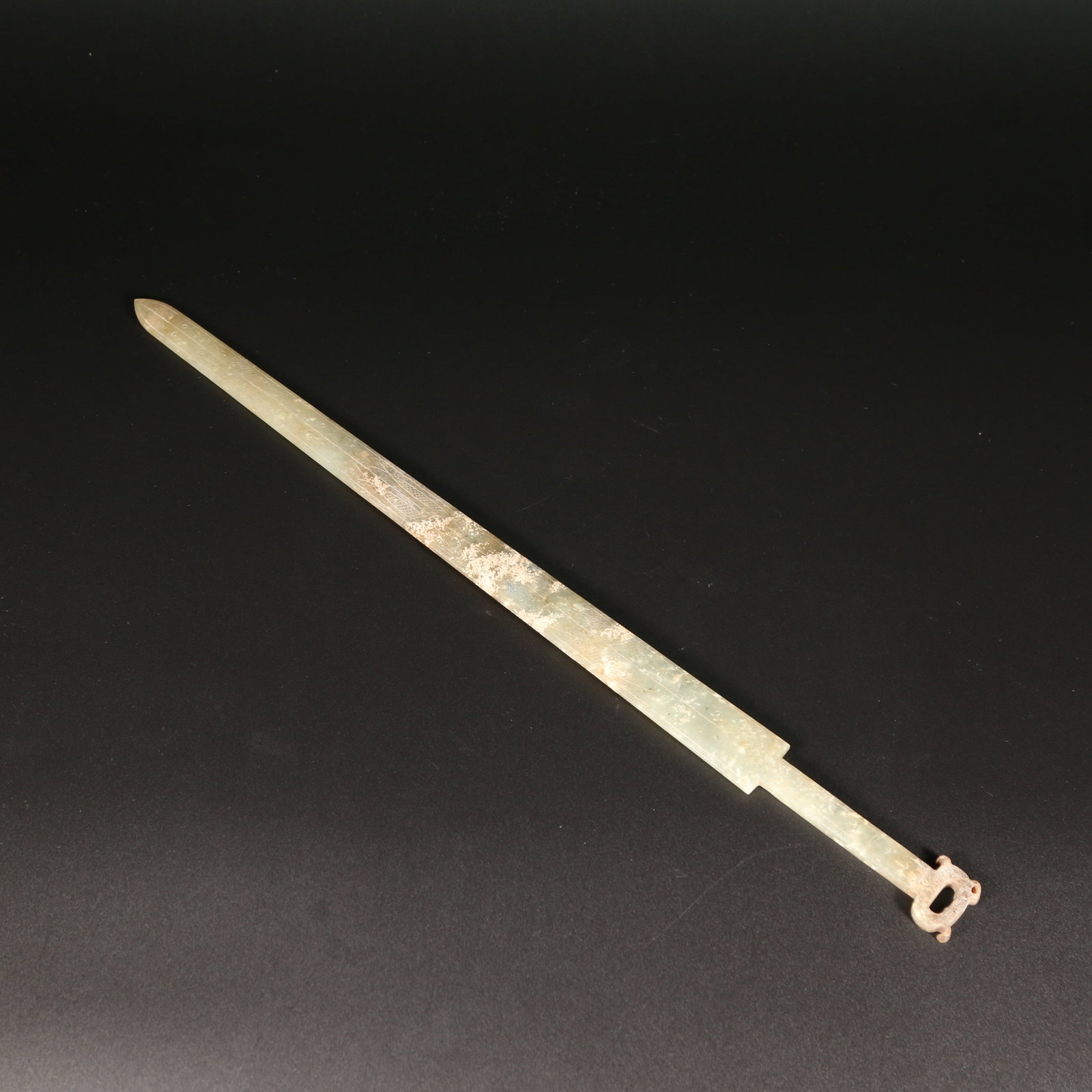A ARCHAIC JADE SWORD (1 of 14)
