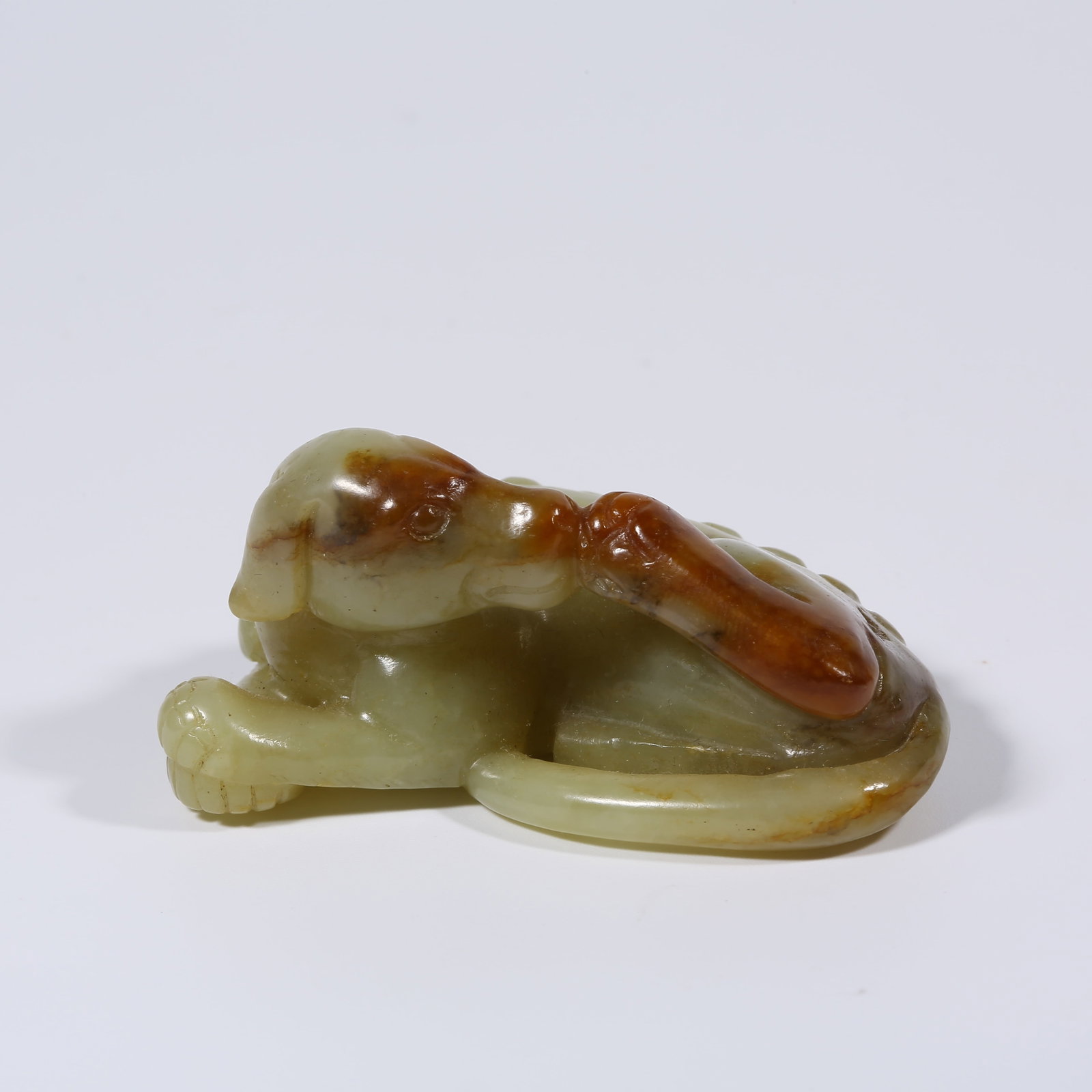 A HETIAN JADE DOG: Hetian Jade Dog