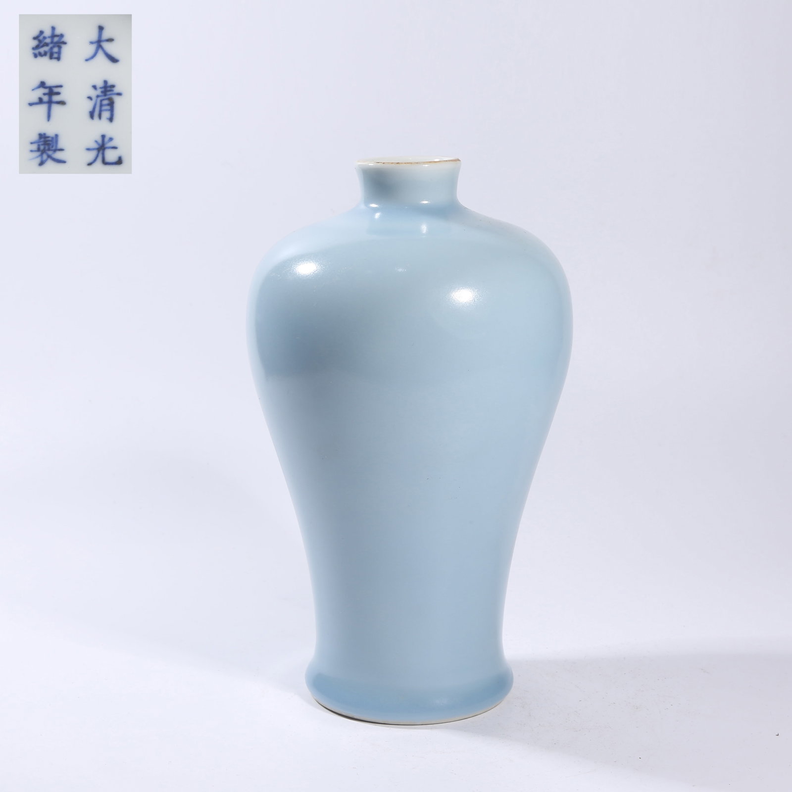 A TIANQING-GLAZED PLUM VASE (1 of 9)