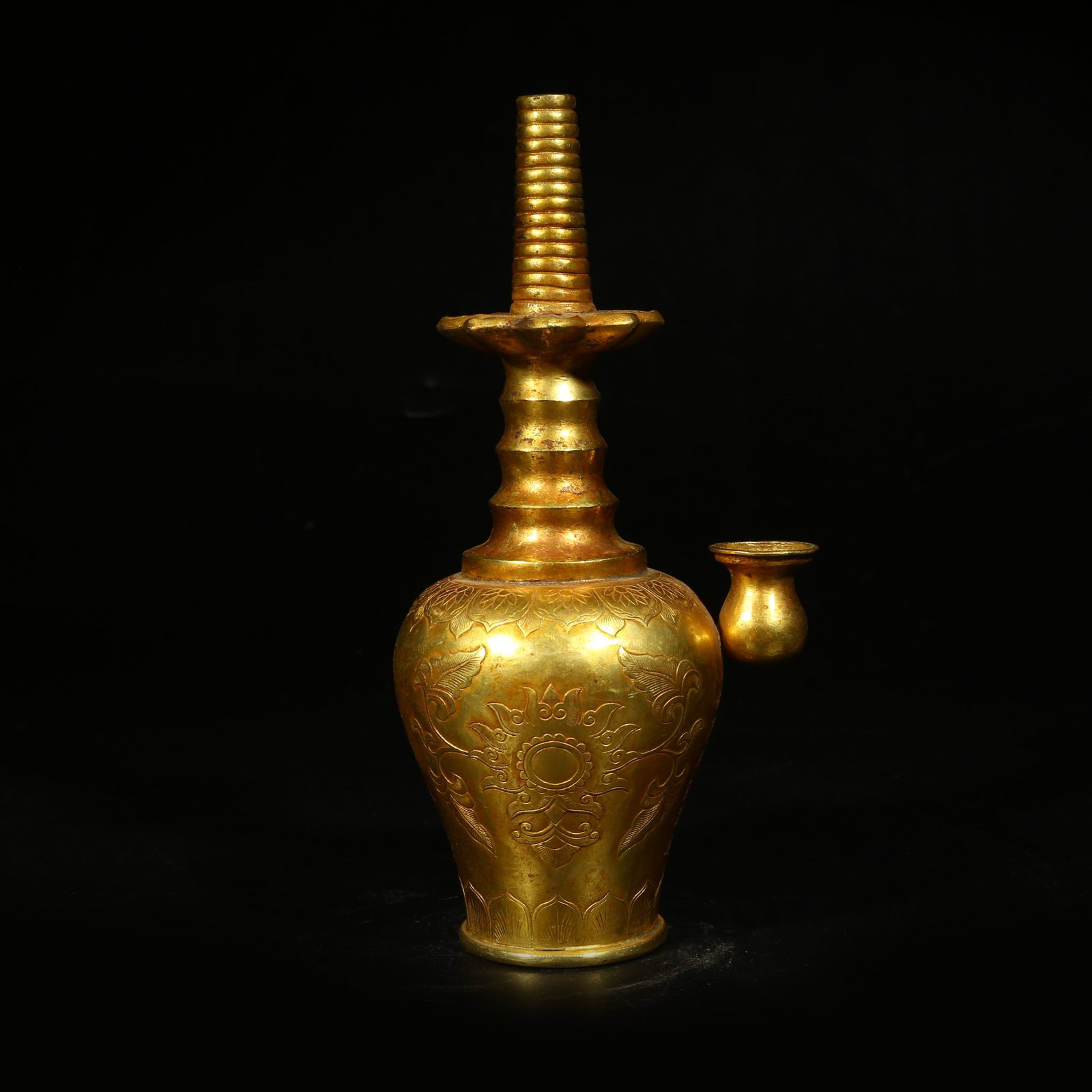 A GILDED BRONZE JINGPING (PURE WATER BOTTLE) (1 of 10)