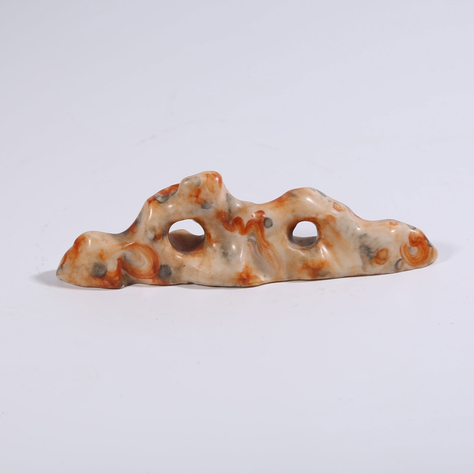 A STONE-PATTERNED GLAZED MOUNTAIN-SHAPED BRUSH REST (1 of 8)