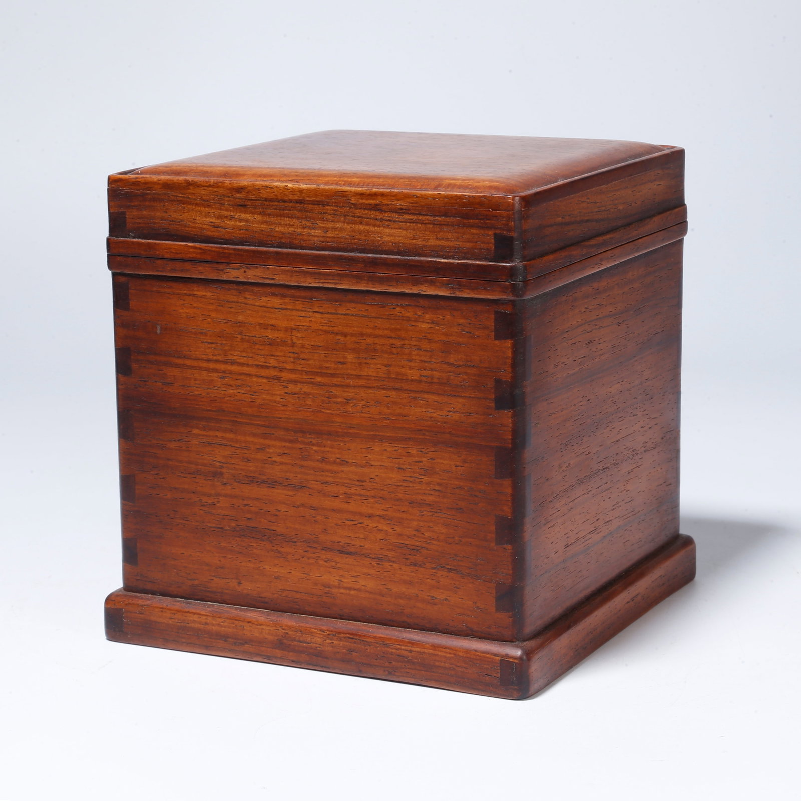 A HUANGHUALI SEAL BOX: Huanghuali Seal Box