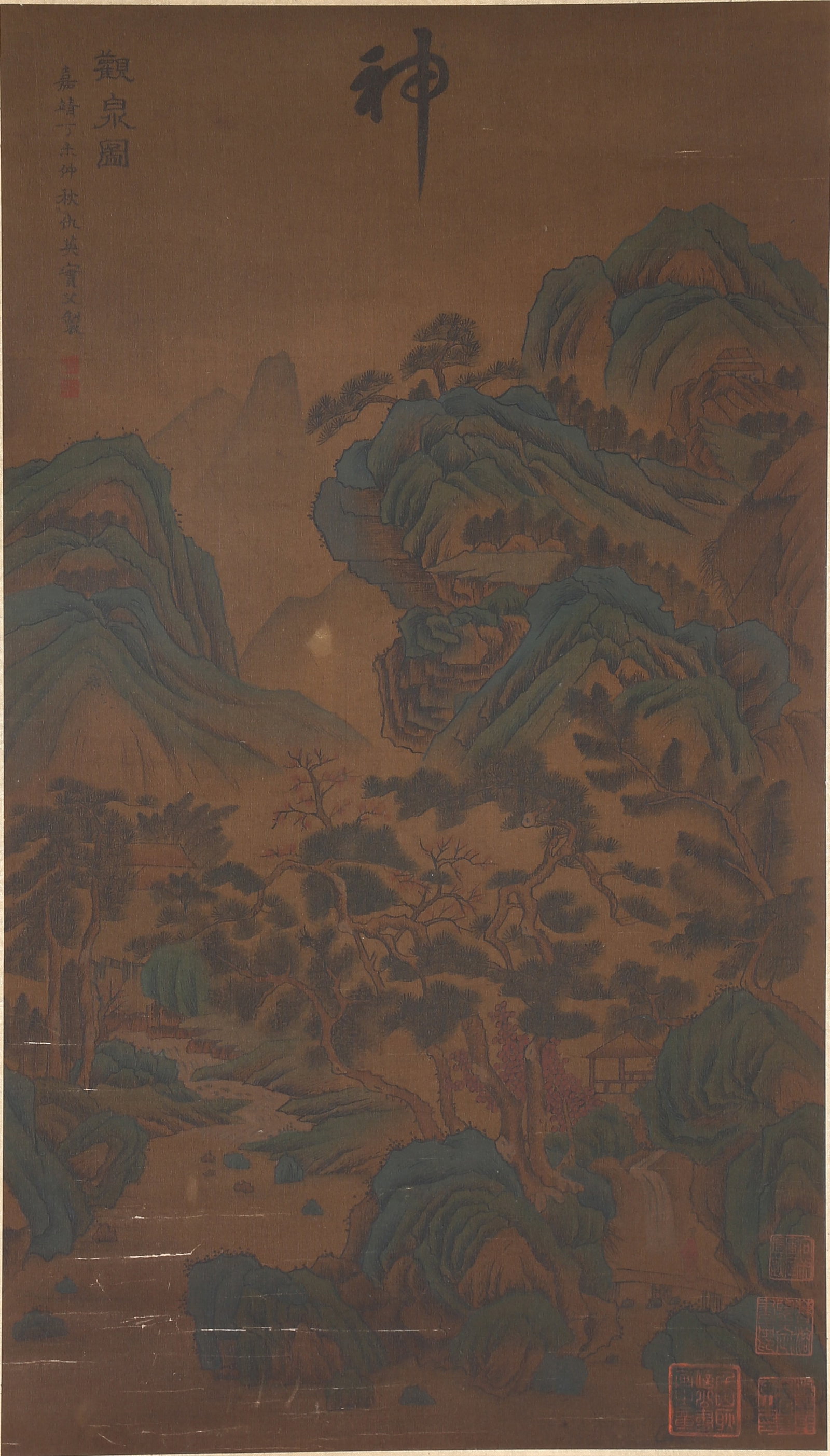 A SPRING-VIEWING PAINTING ON SILK BY QIU YING.仇英 (1 of 9)