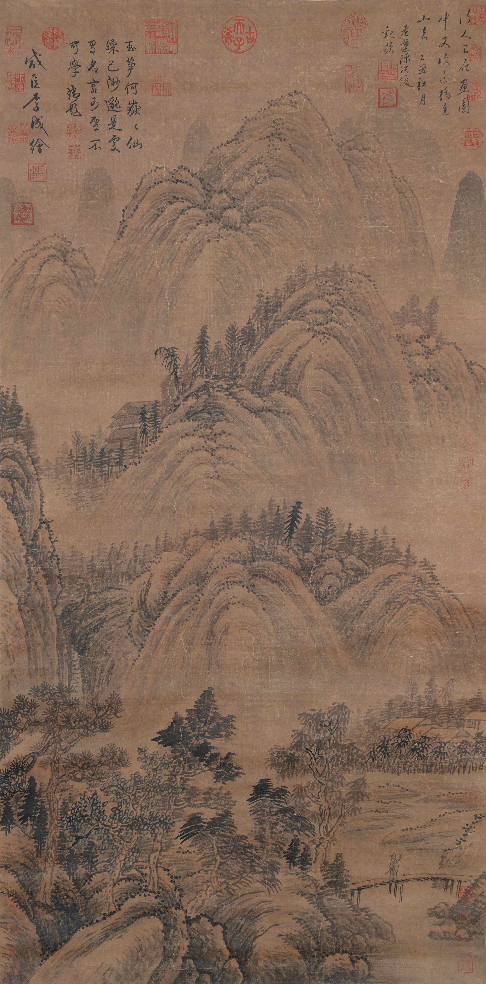 A LANDSCAPE PAINTING ON PAPER BY LI CHENG.李成 (1 of 11)
