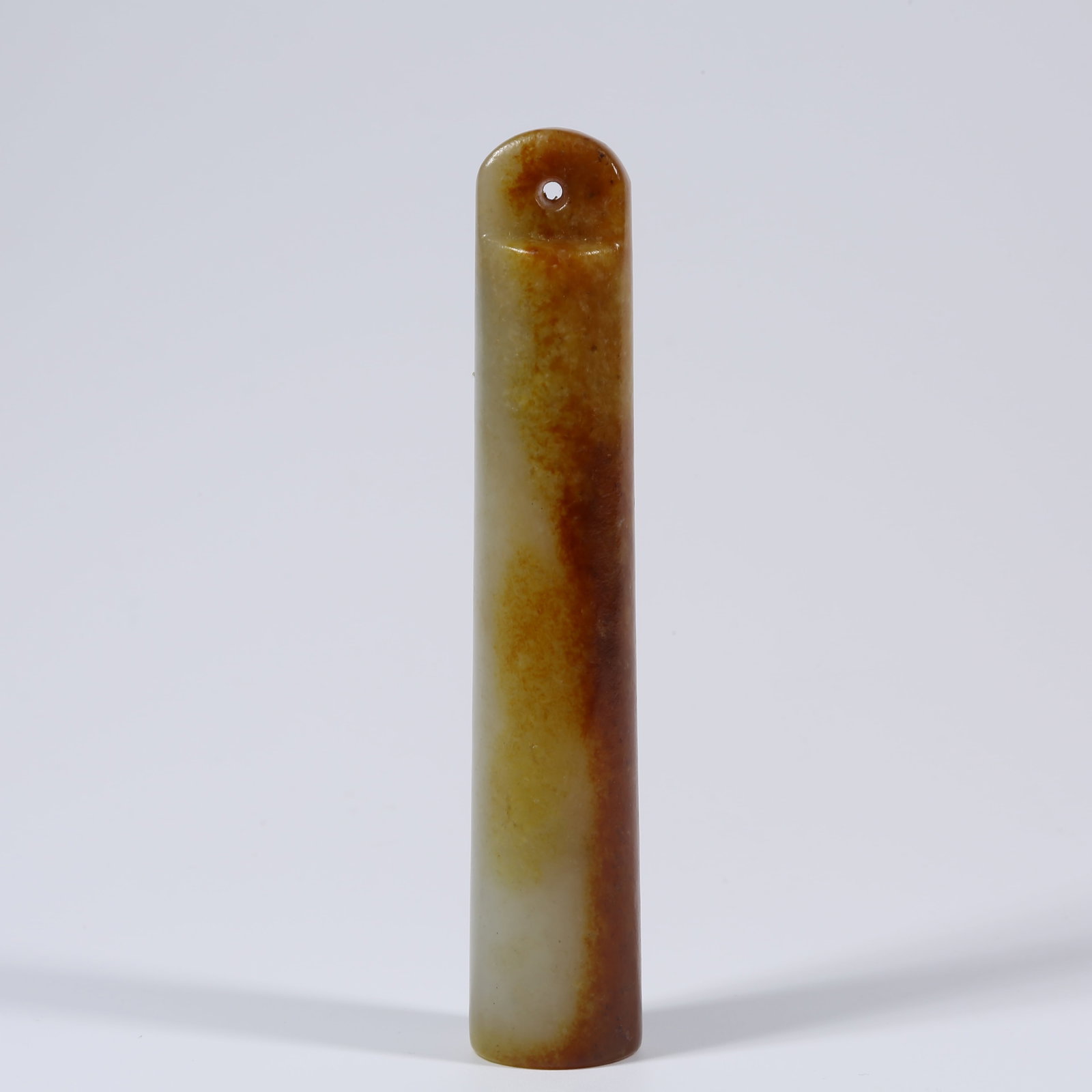 A HETIAN JADE FEATHER TUBE (1 of 9)