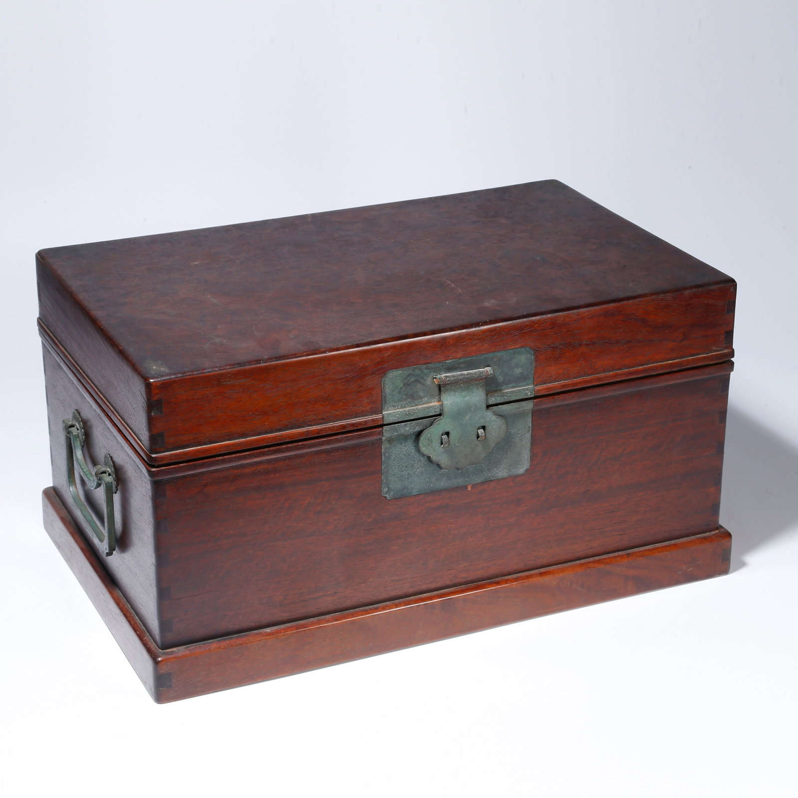 A HUANGHUALI SMALL BOX INLAID WITH BURLWOOD (1 of 10)