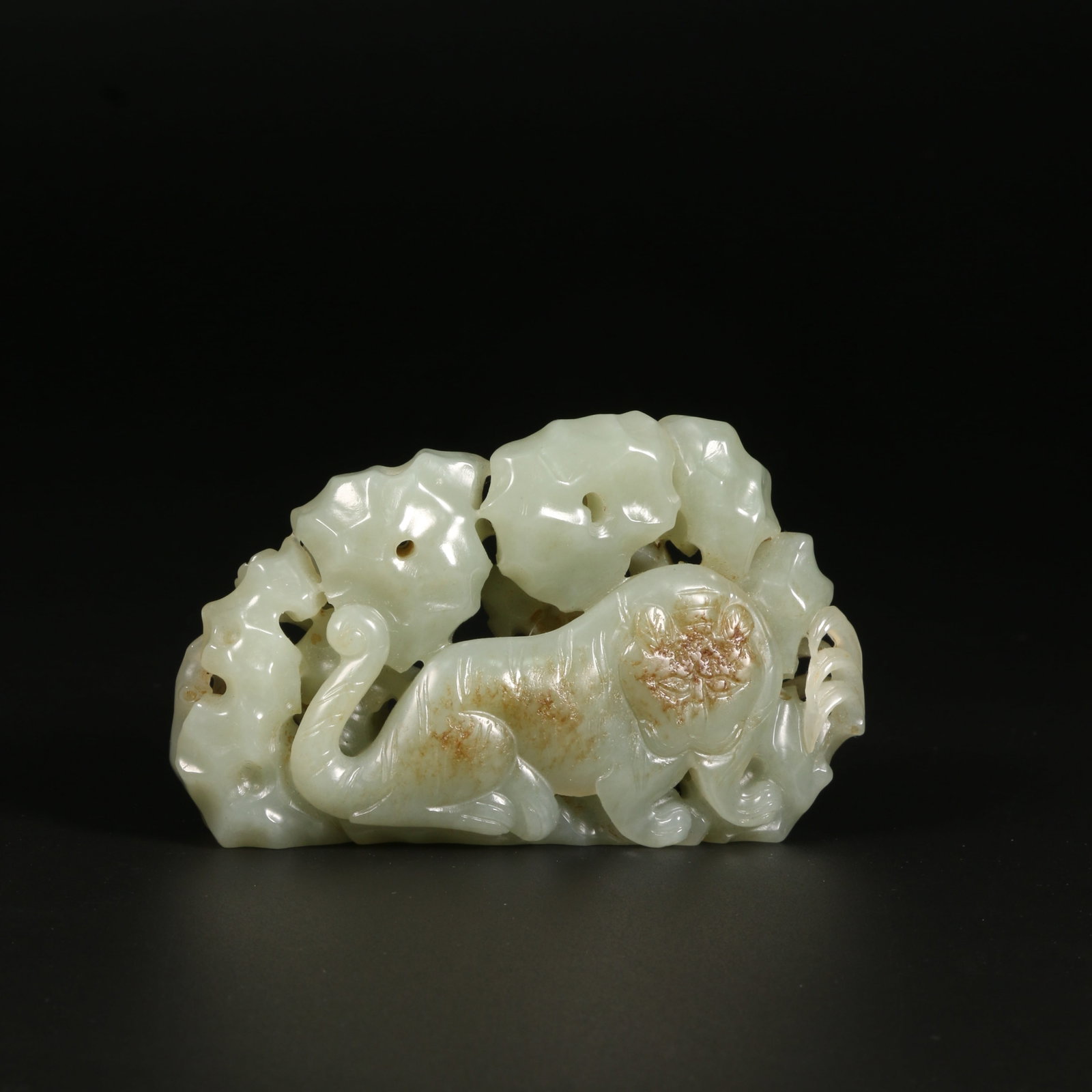 A HETIAN JADE TIGER ORNAMENT (1 of 11)